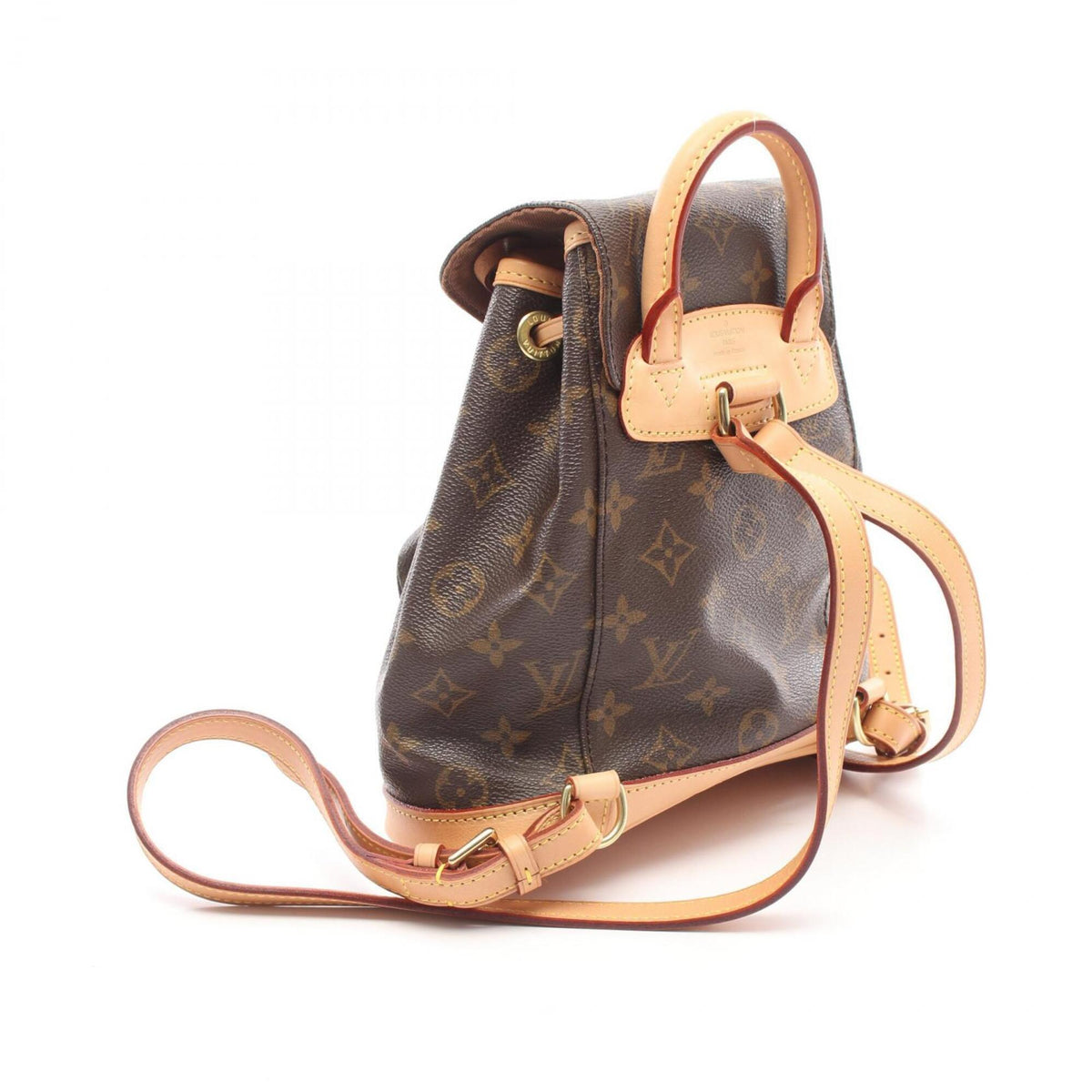Louis Vuitton Brown Monogram Monogram Leather Backpack Handbag (Pre-Owned)