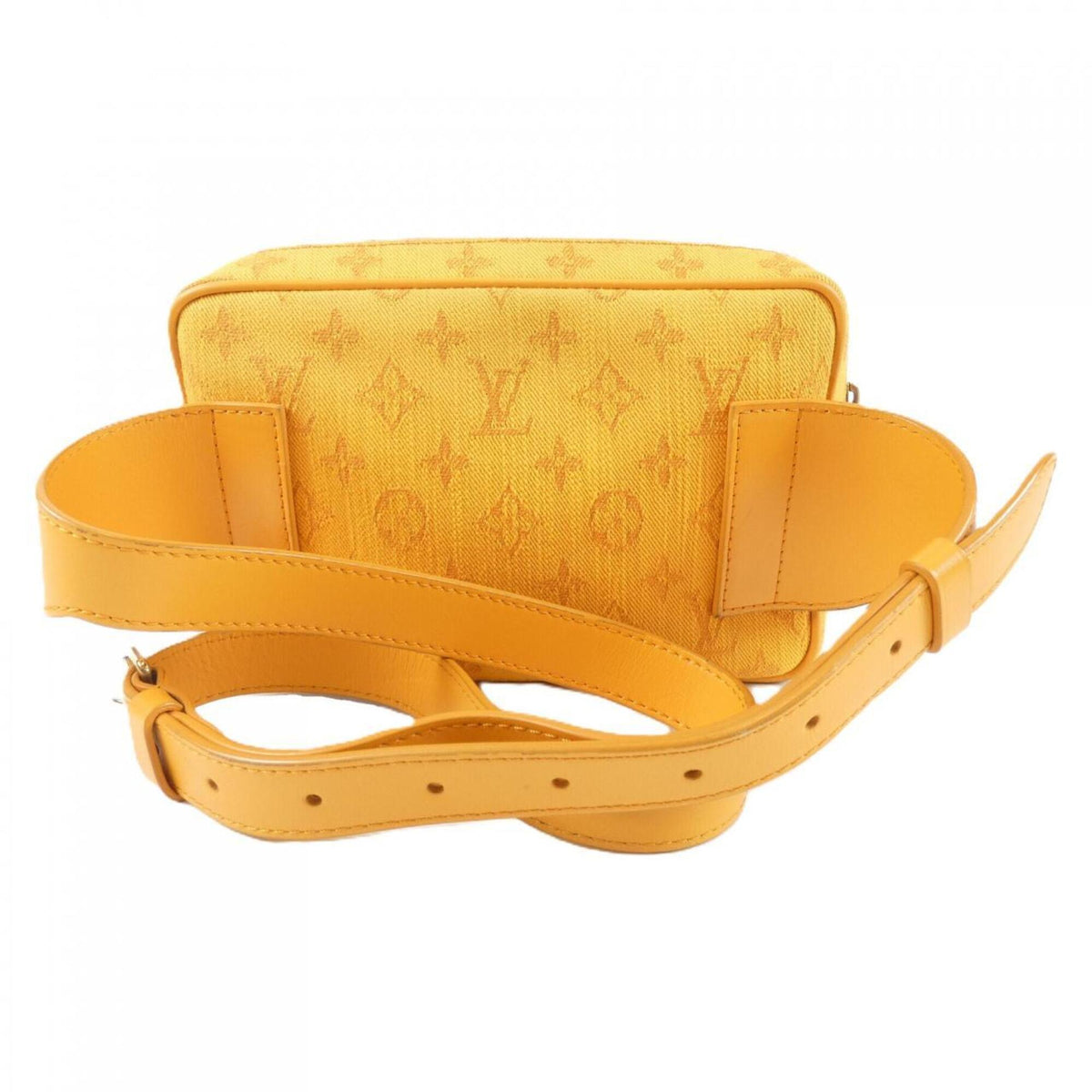 Louis Vuitton Orange Denim Canvas Shoulder Bag (Pre-Owned)