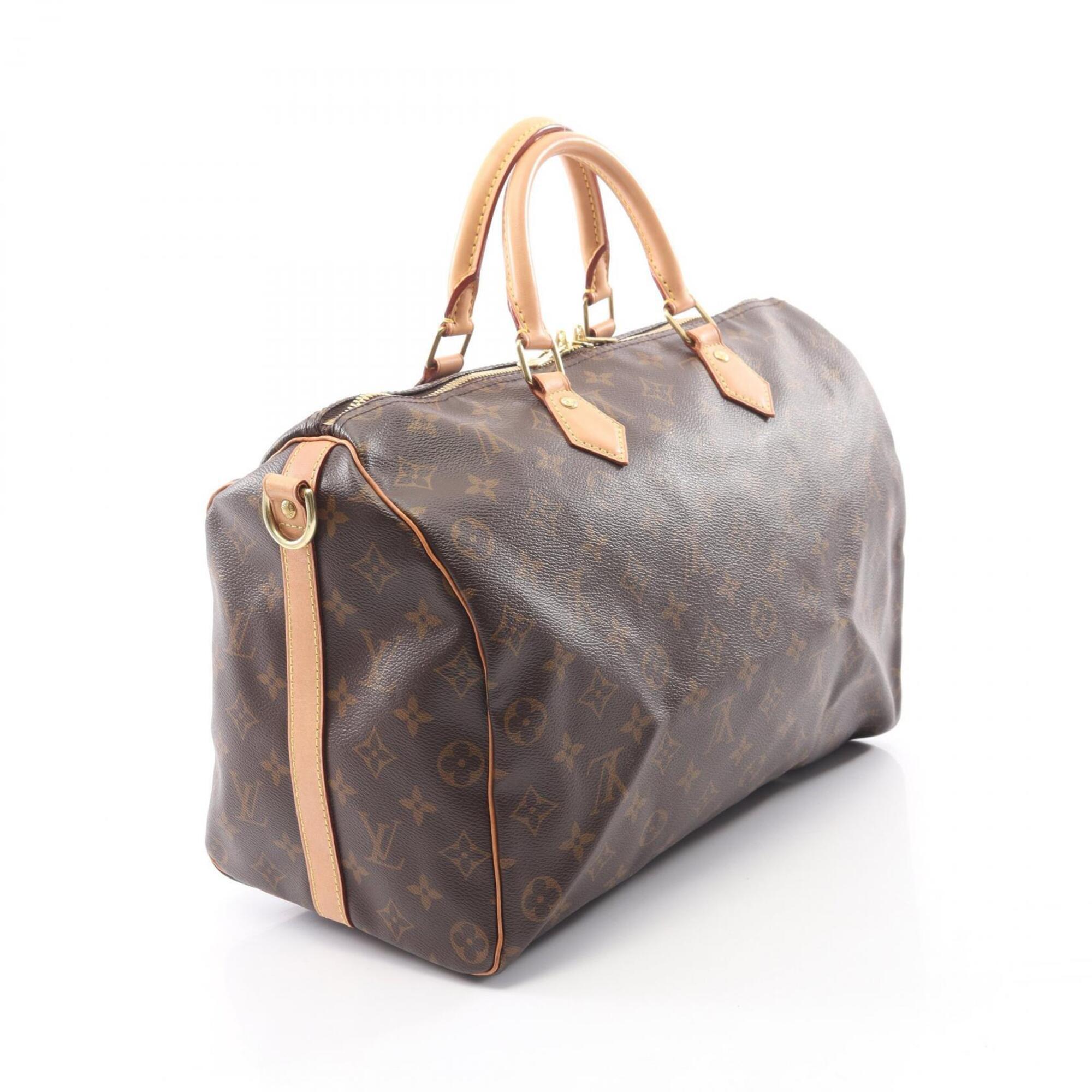Louis Vuitton Brown Pvc Coated Canvas Leather Handbag (Pre-Owned)