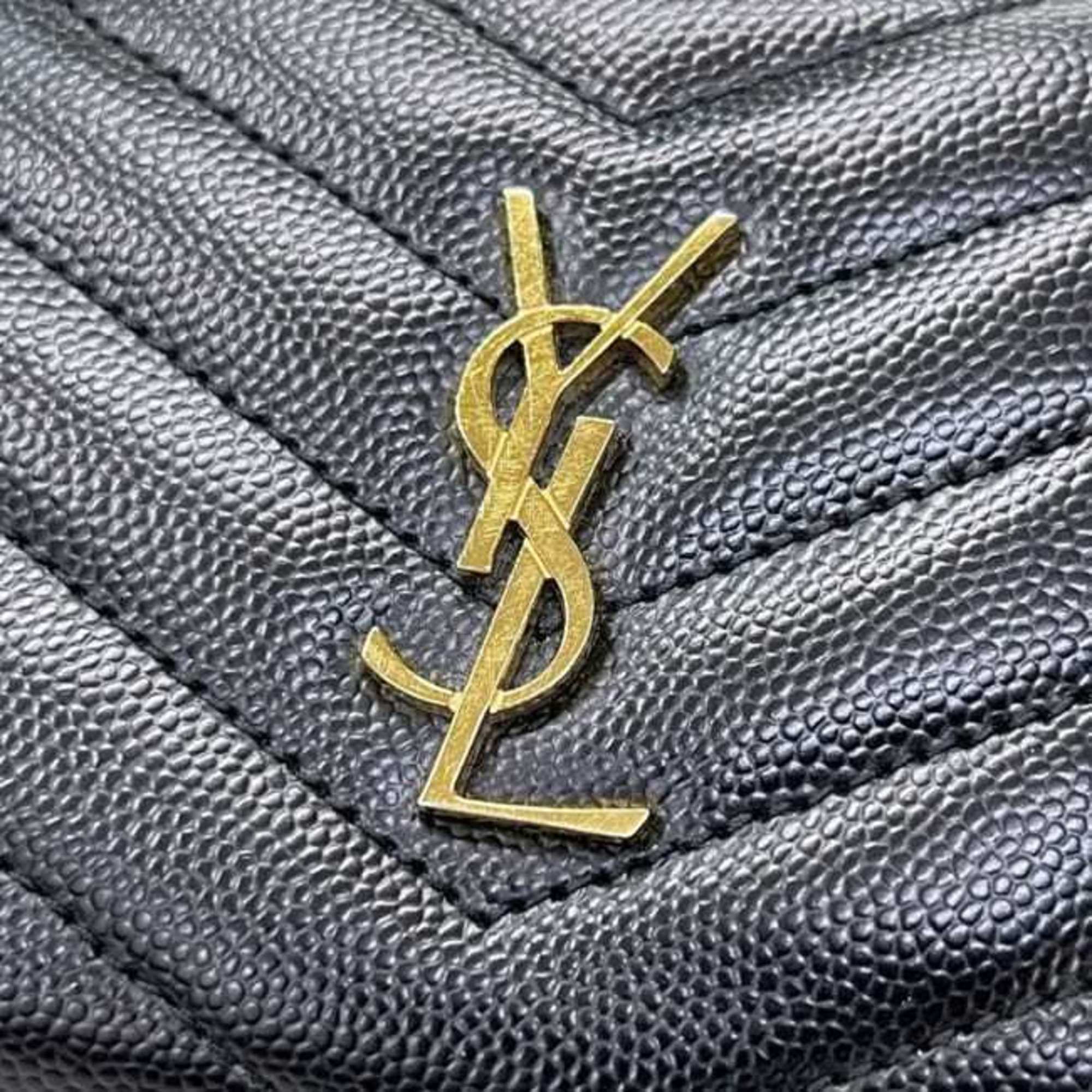 Saint Laurent Black Leather Wallet (Bi-Fold) (Pre-Owned)