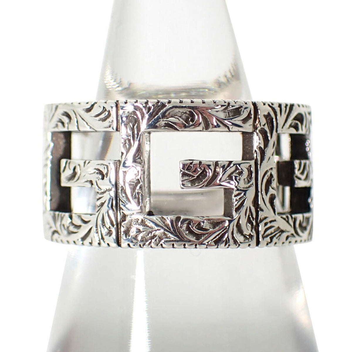 Gucci Sterling Silver 925 Band Ring (Pre-Owned)