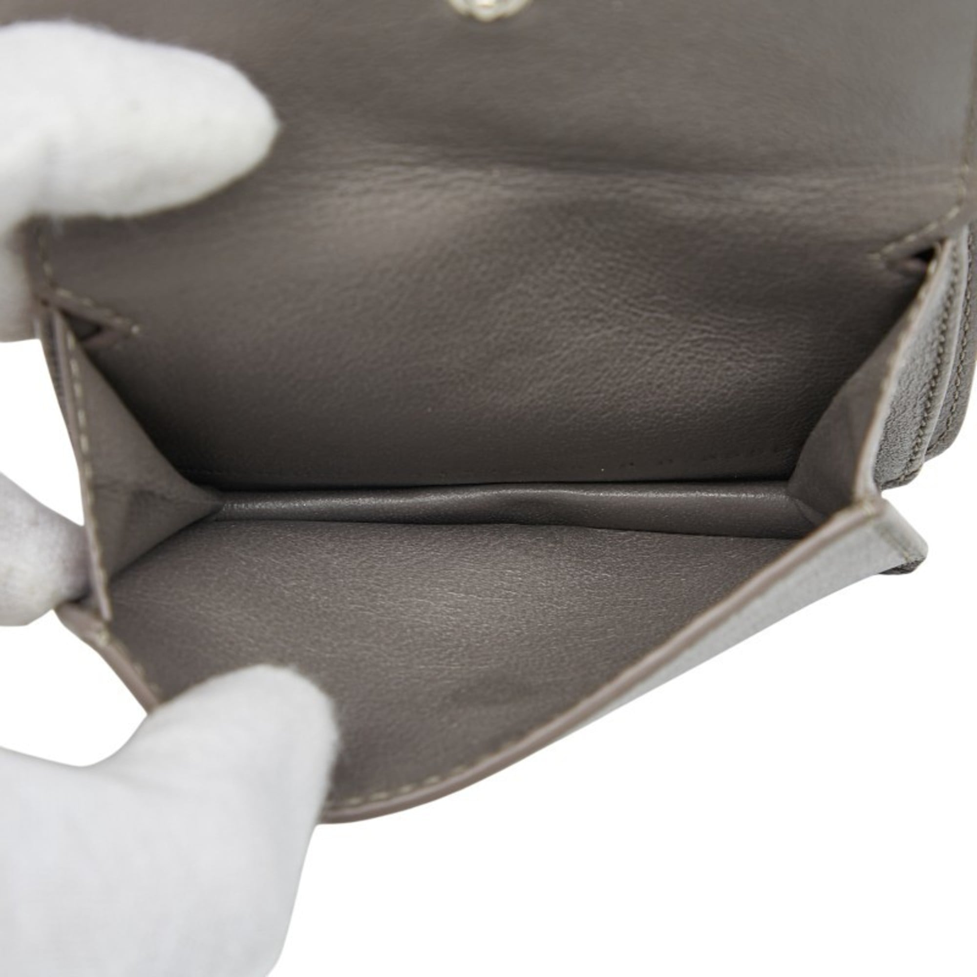 Balenciaga Gray Leather Wallet (Bi-Fold) (Pre-Owned)