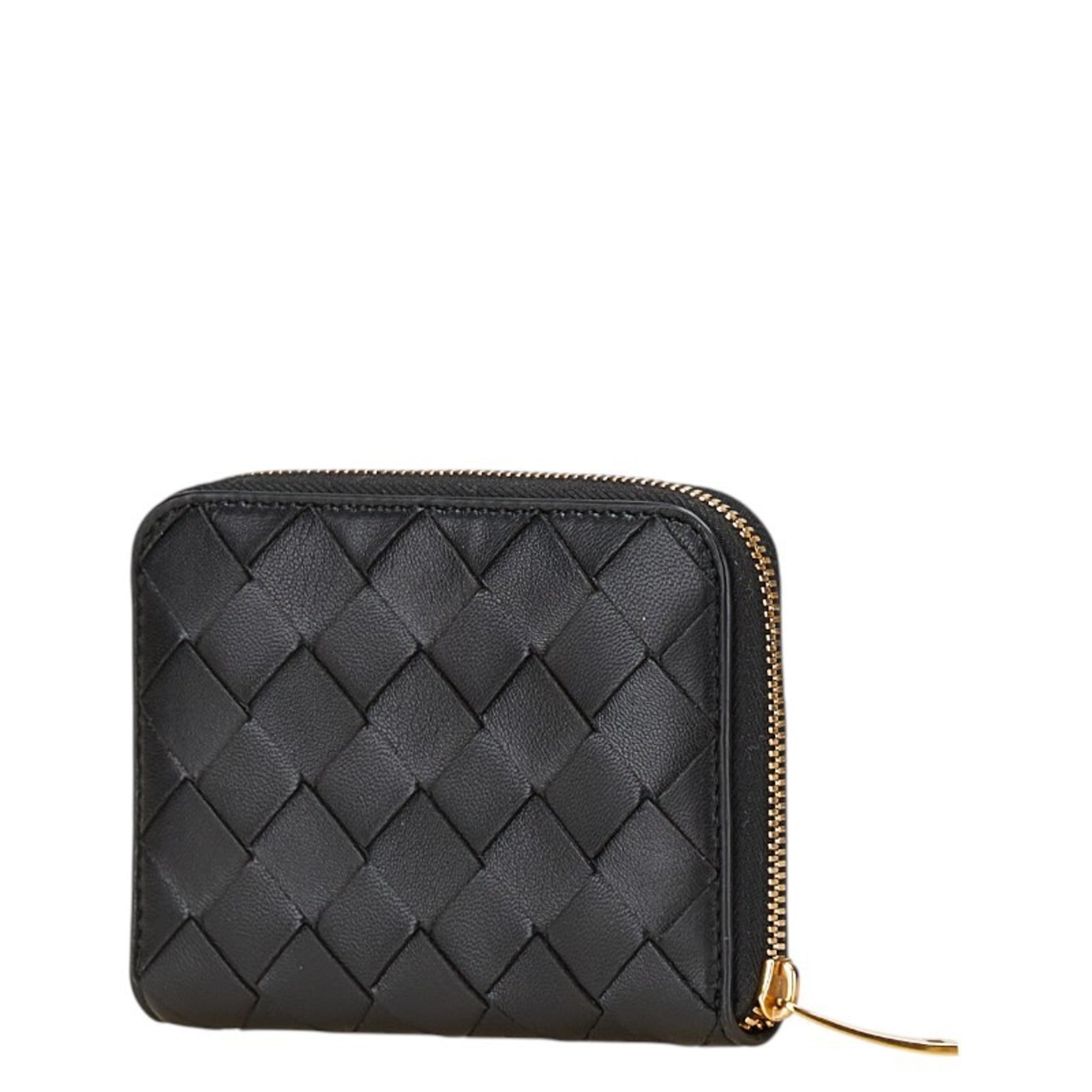 Bottega Veneta Black Leather Wallet (Bi-Fold) (Pre-Owned)