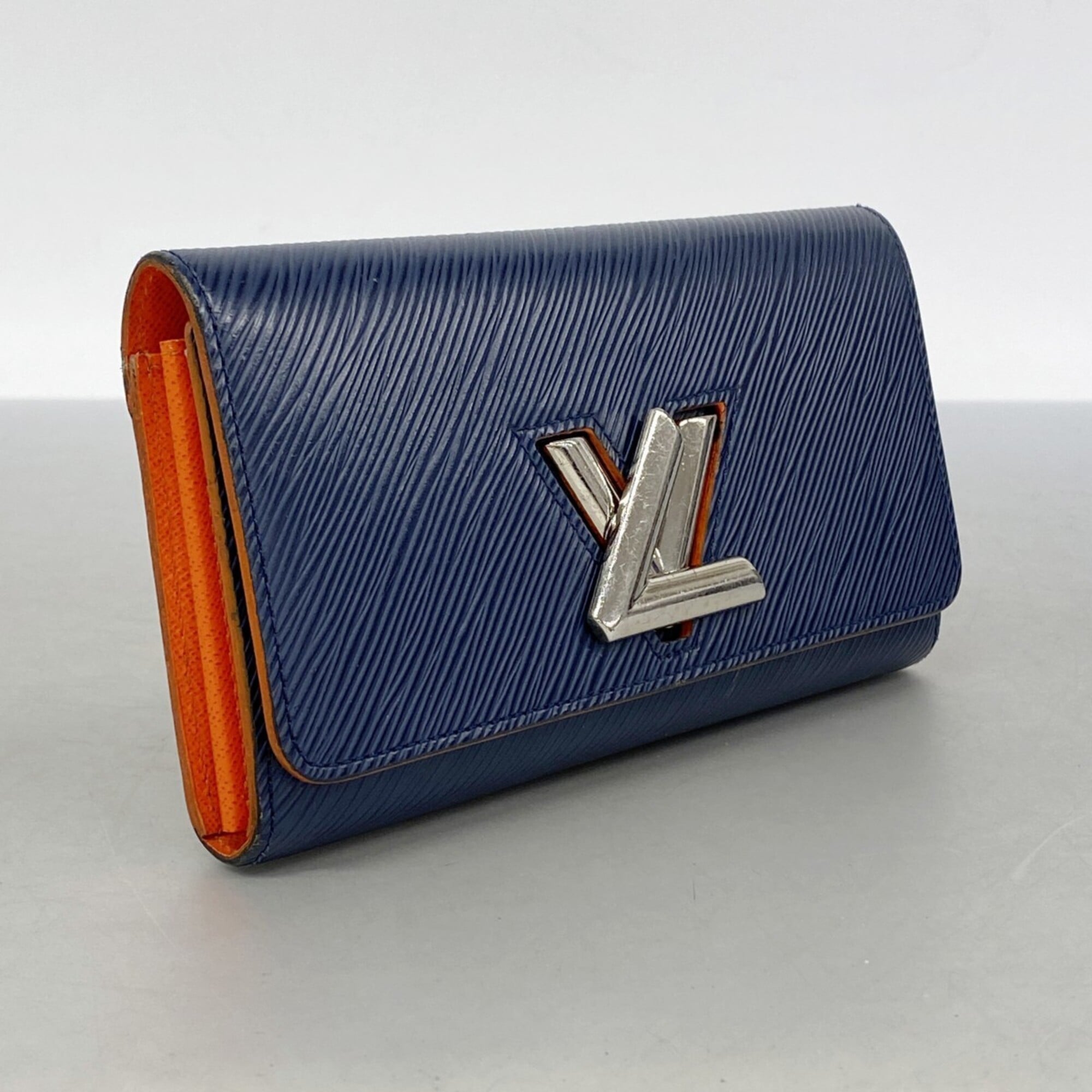 Louis Vuitton Navy Long Wallet (Bi-Fold) (Pre-Owned)