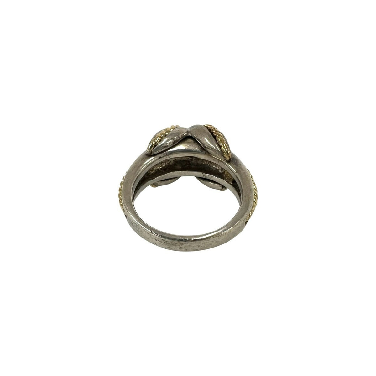Tiffany Gold Silver Yellow Gold (18K) Silver 925 Band Ring (Pre-Owned)