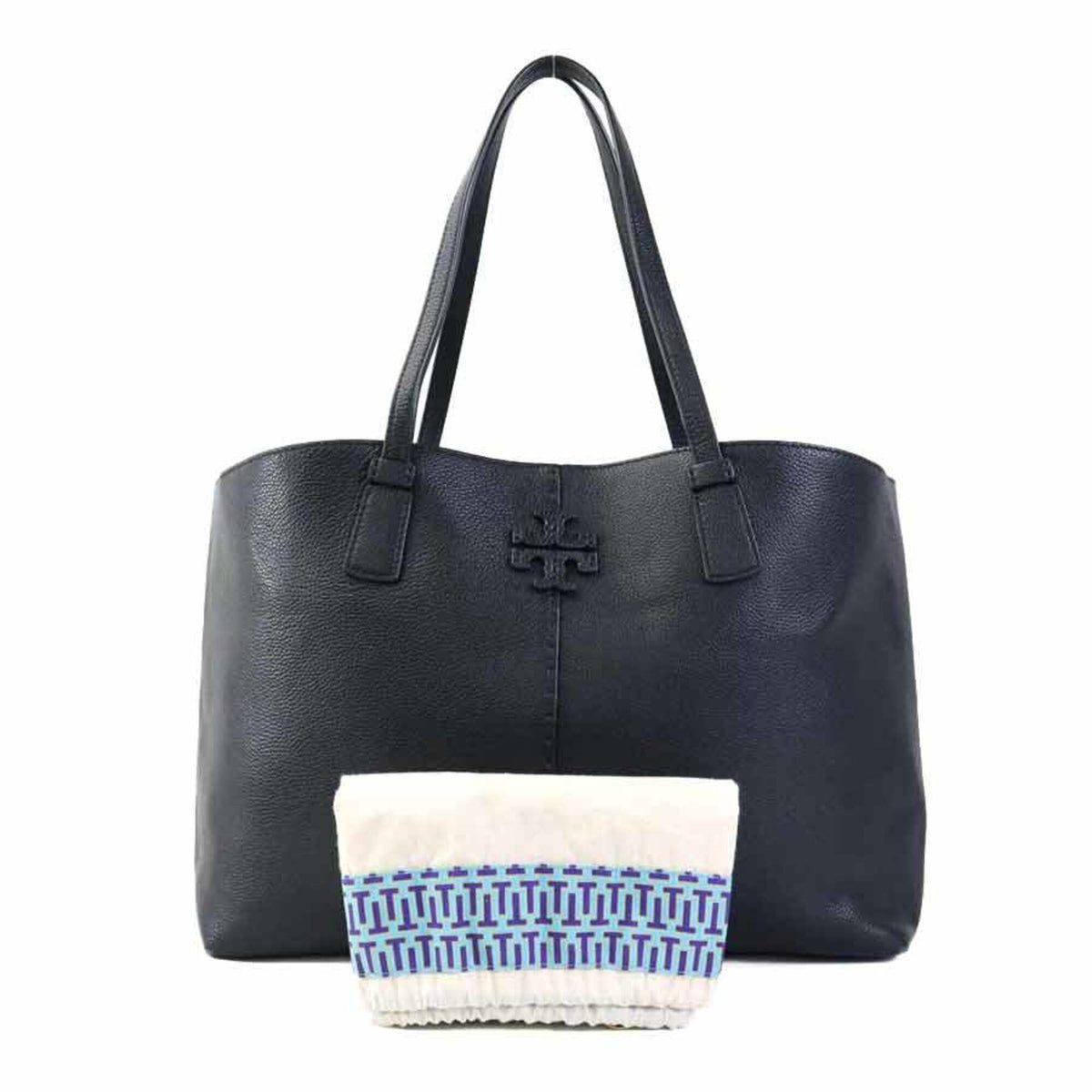 Tory Burch Black Leather Handbag (Pre-Owned)
