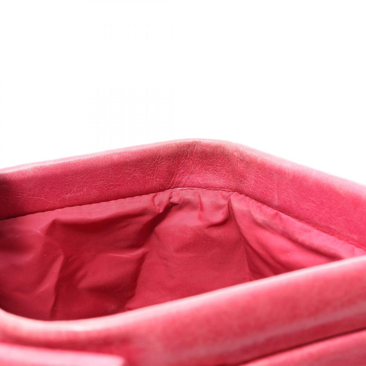 Miu Miu Pink Leather Clutch Bag Handbag (Pre-Owned)
