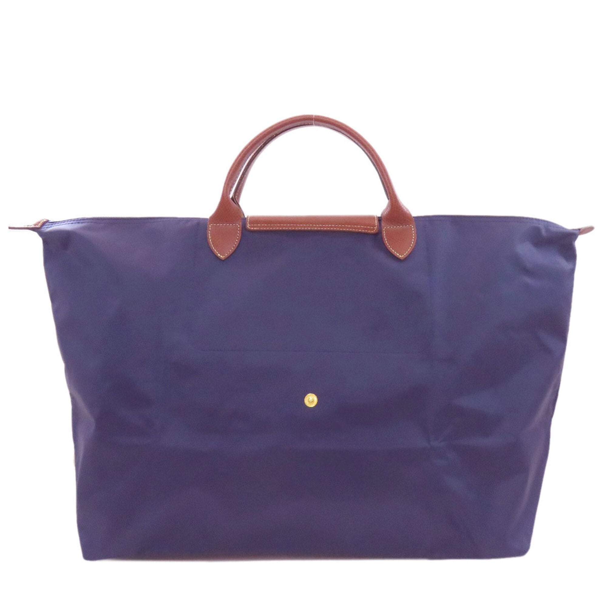 Longchamp Le Pliage Navy Nylon Tote Bag (Pre-Owned)