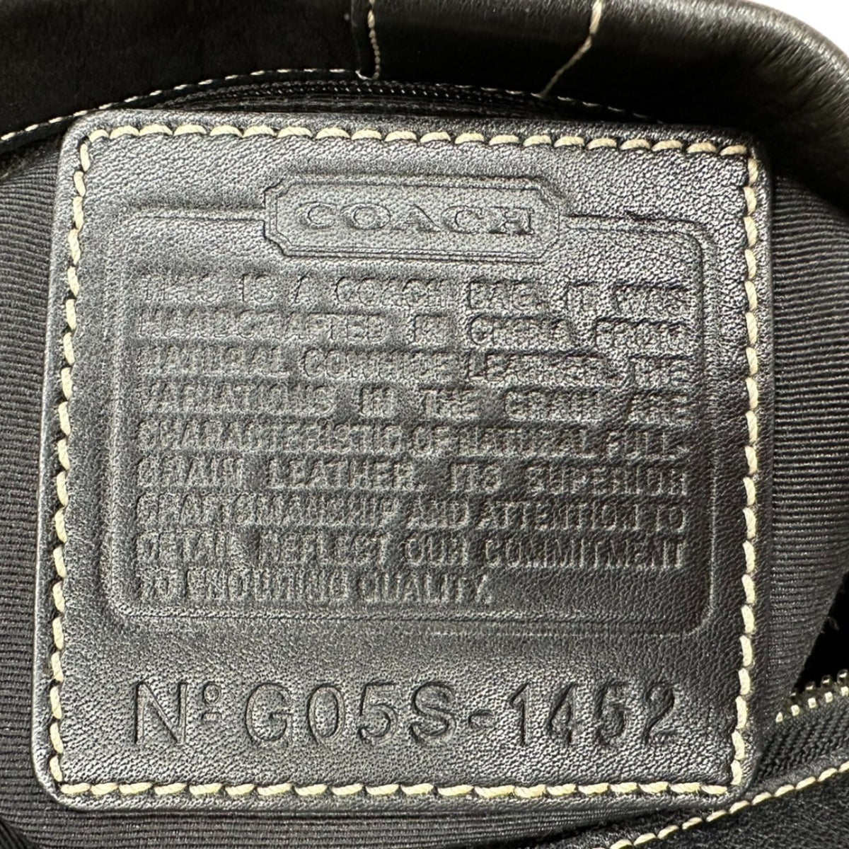 Coach Black Leather Shoulder Bag (Pre-Owned)