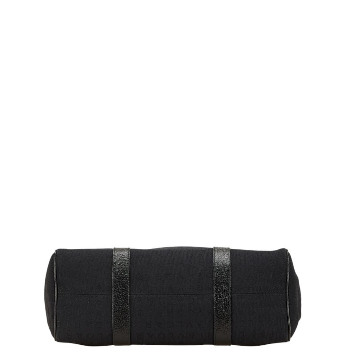 Bvlgari Black Canvas Leather Tote Bag (Pre-Owned)