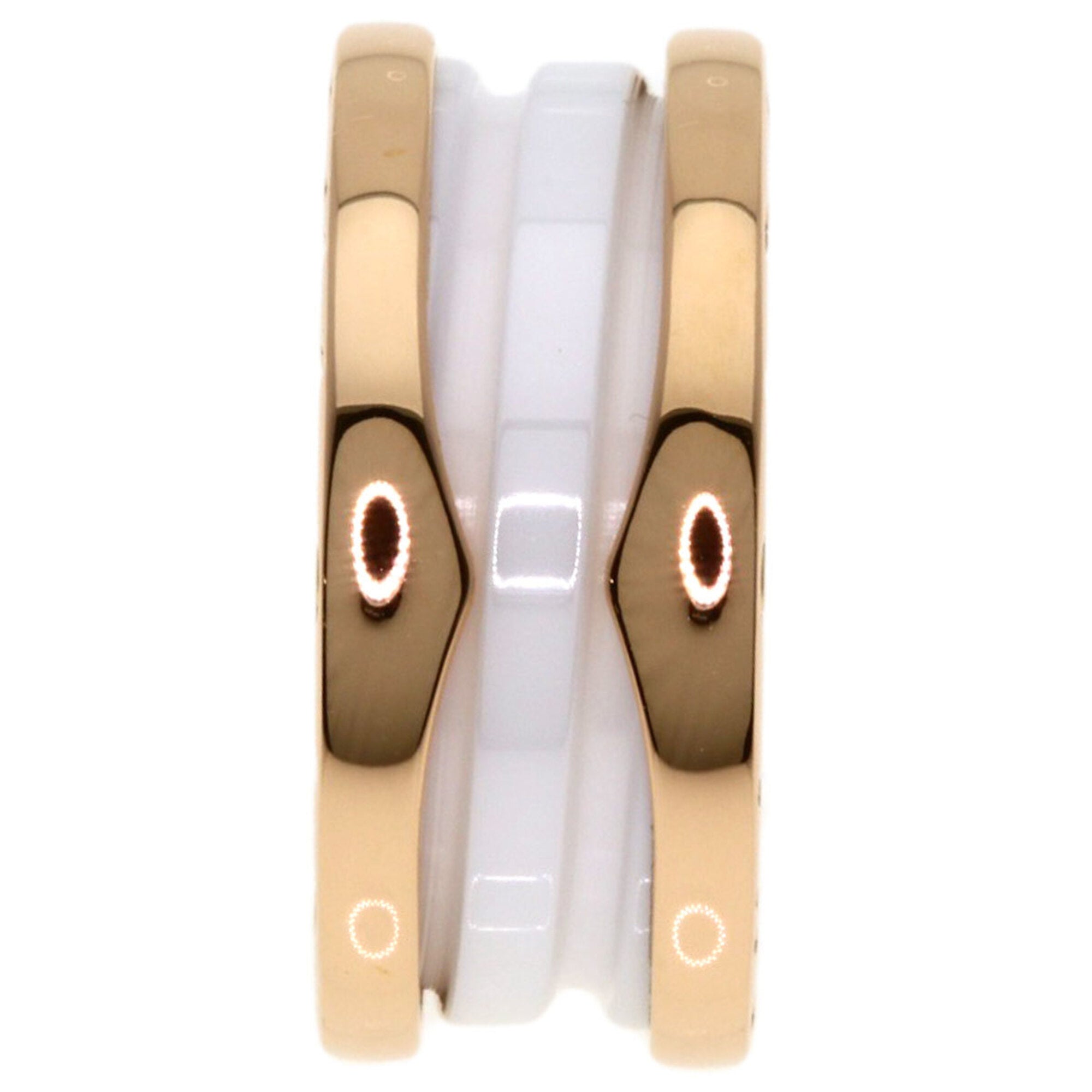 Bvlgari B.Zero1 Pink Gold (18K) Ceramic Band Ring (Pre-Owned)