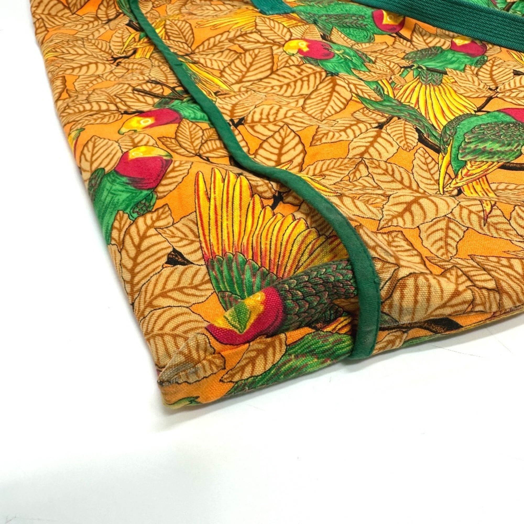 Hermes Orange Canvas Tote Bag (Pre-Owned)