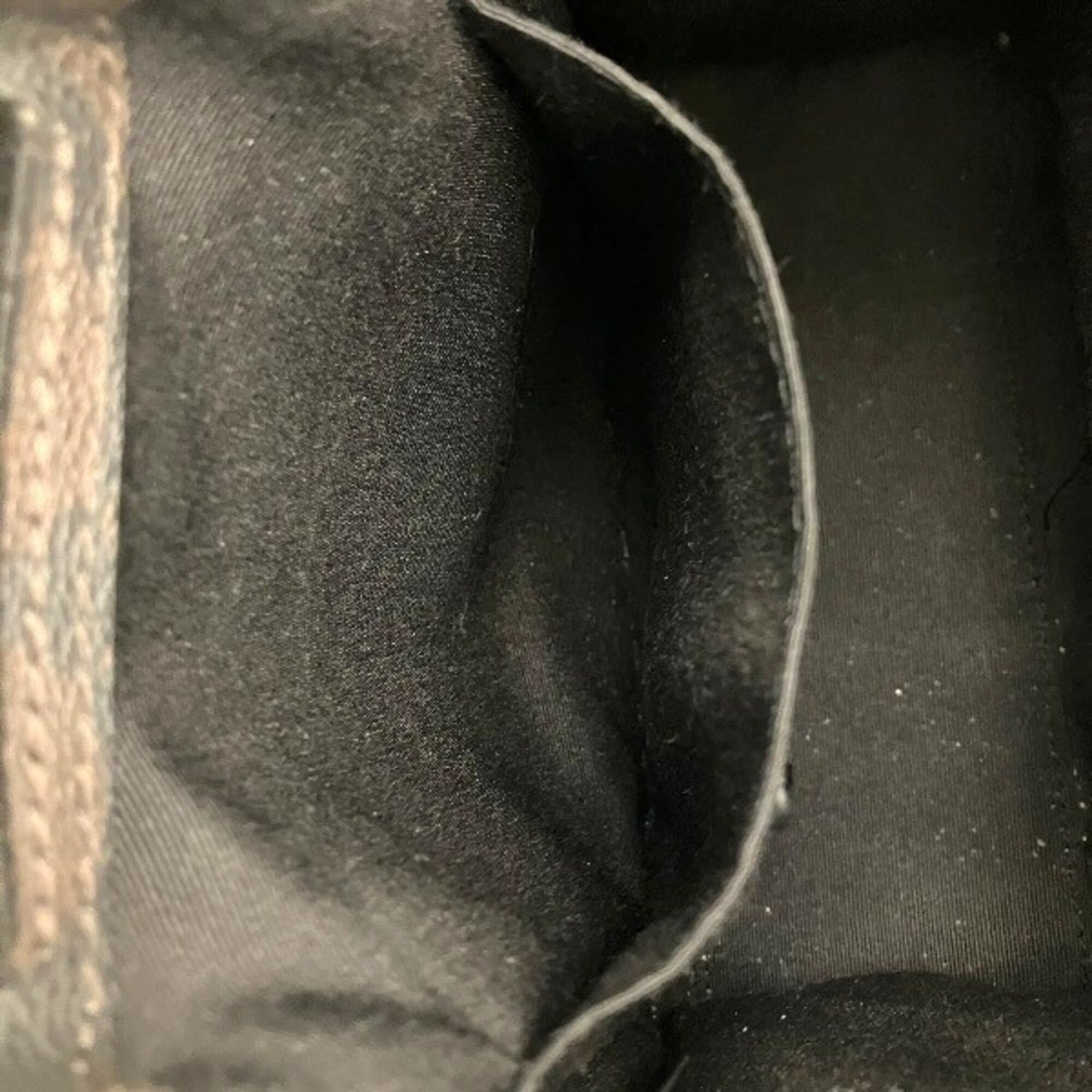 Coach Black Brown Canvas Leather Handbag (Pre-Owned)