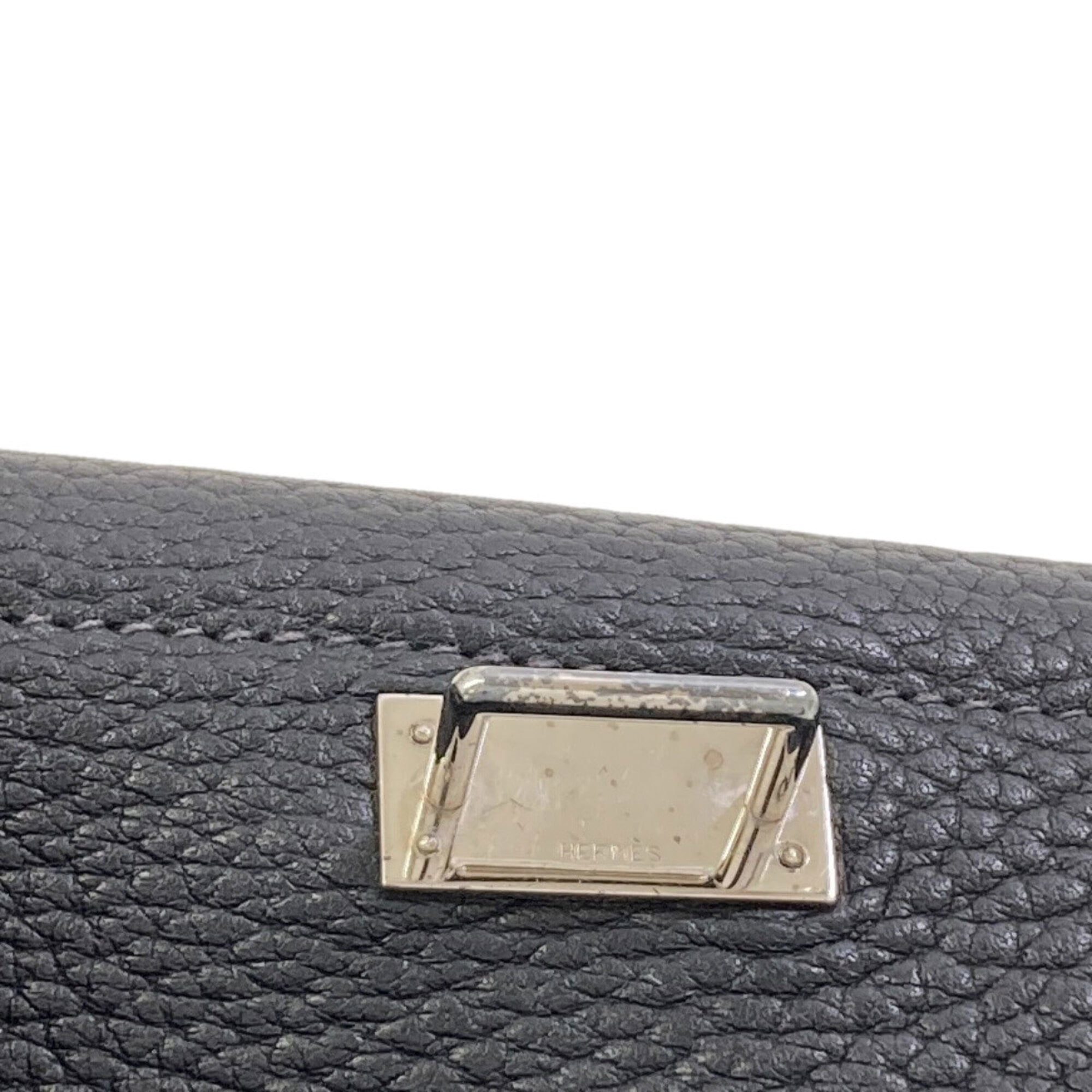 Hermes Black Leather Tote Bag (Pre-Owned)