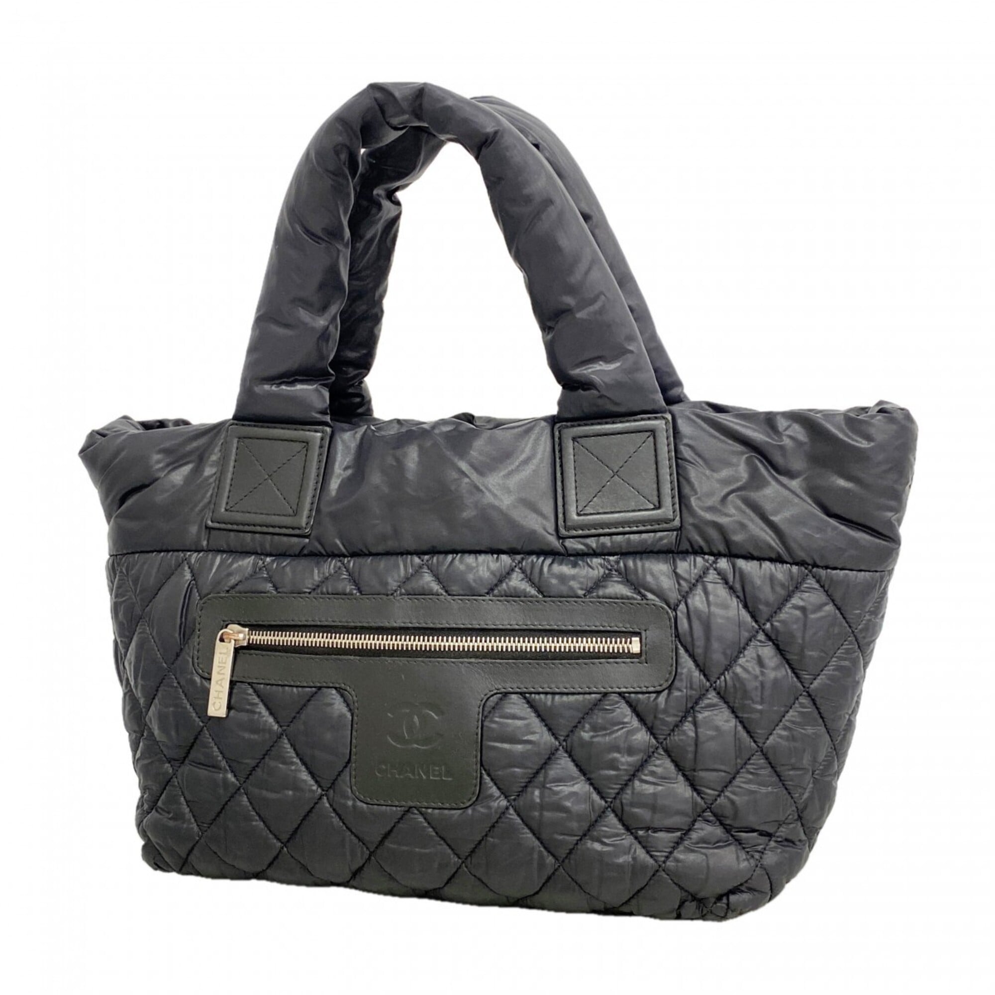 Chanel Black Nylon Handbag (Pre-Owned)