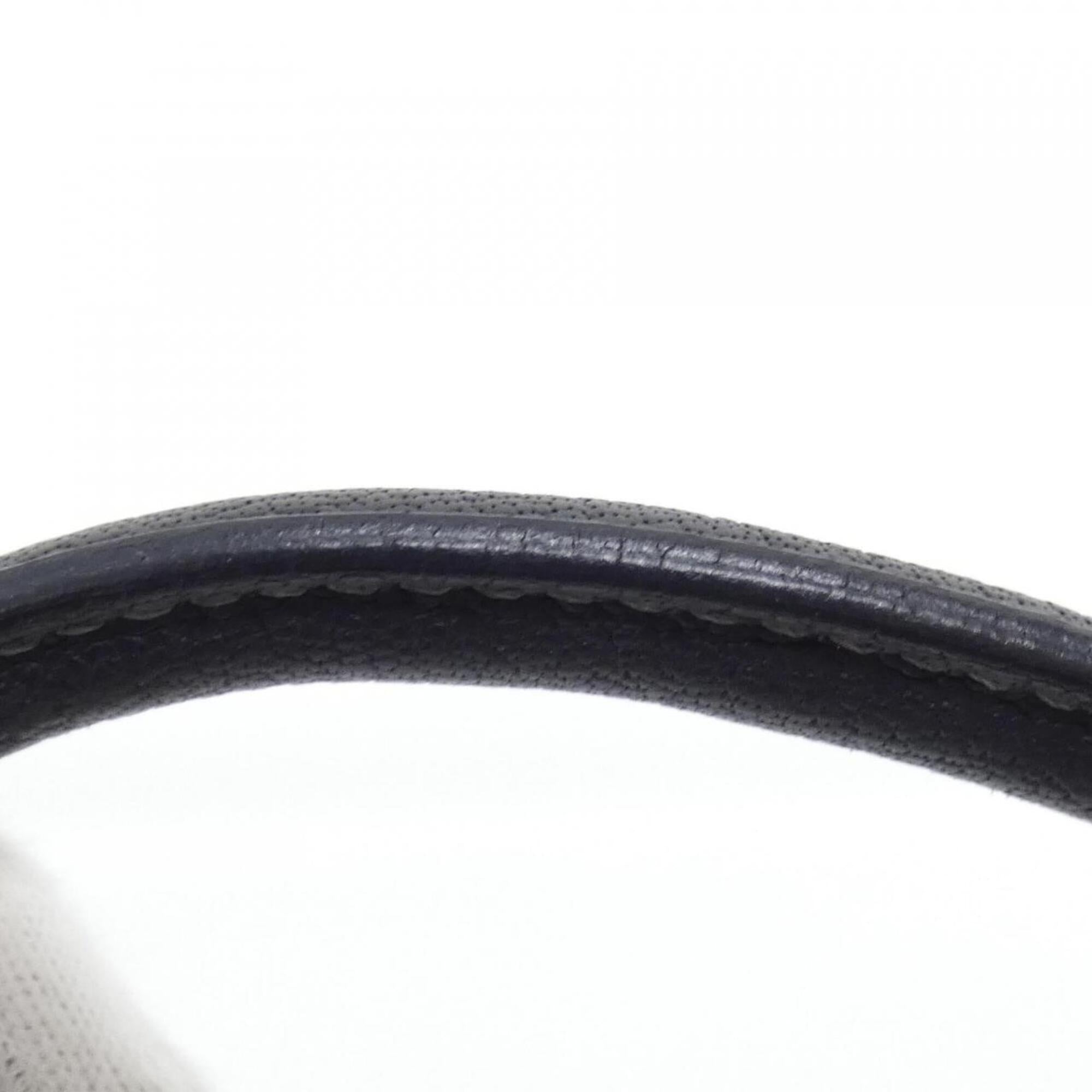 Hermes Black Toile H Handbag (Pre-Owned)
