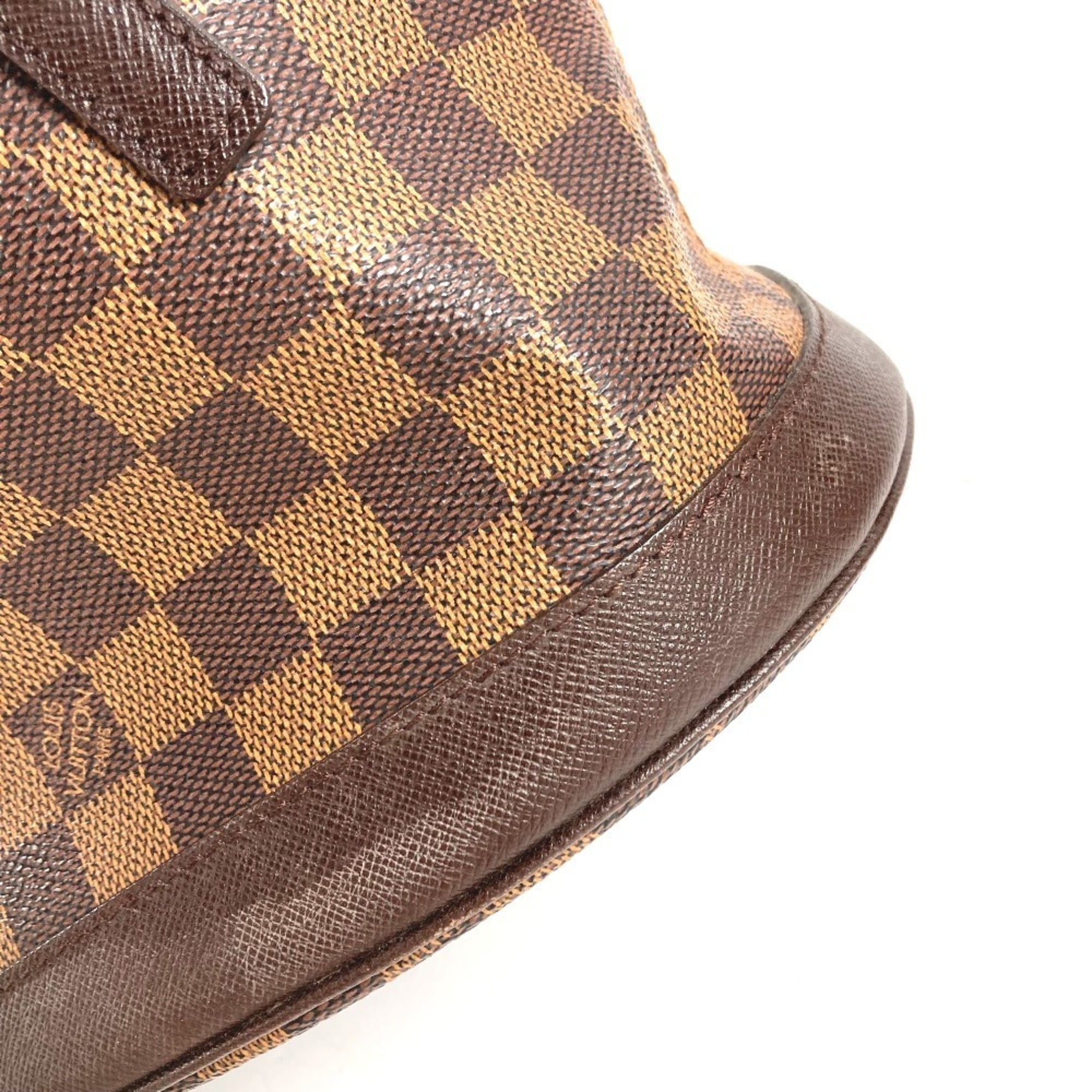 Louis Vuitton Brown Ebene Damier Canvas Shoulder Bag Tote Bag (Pre-Owned)