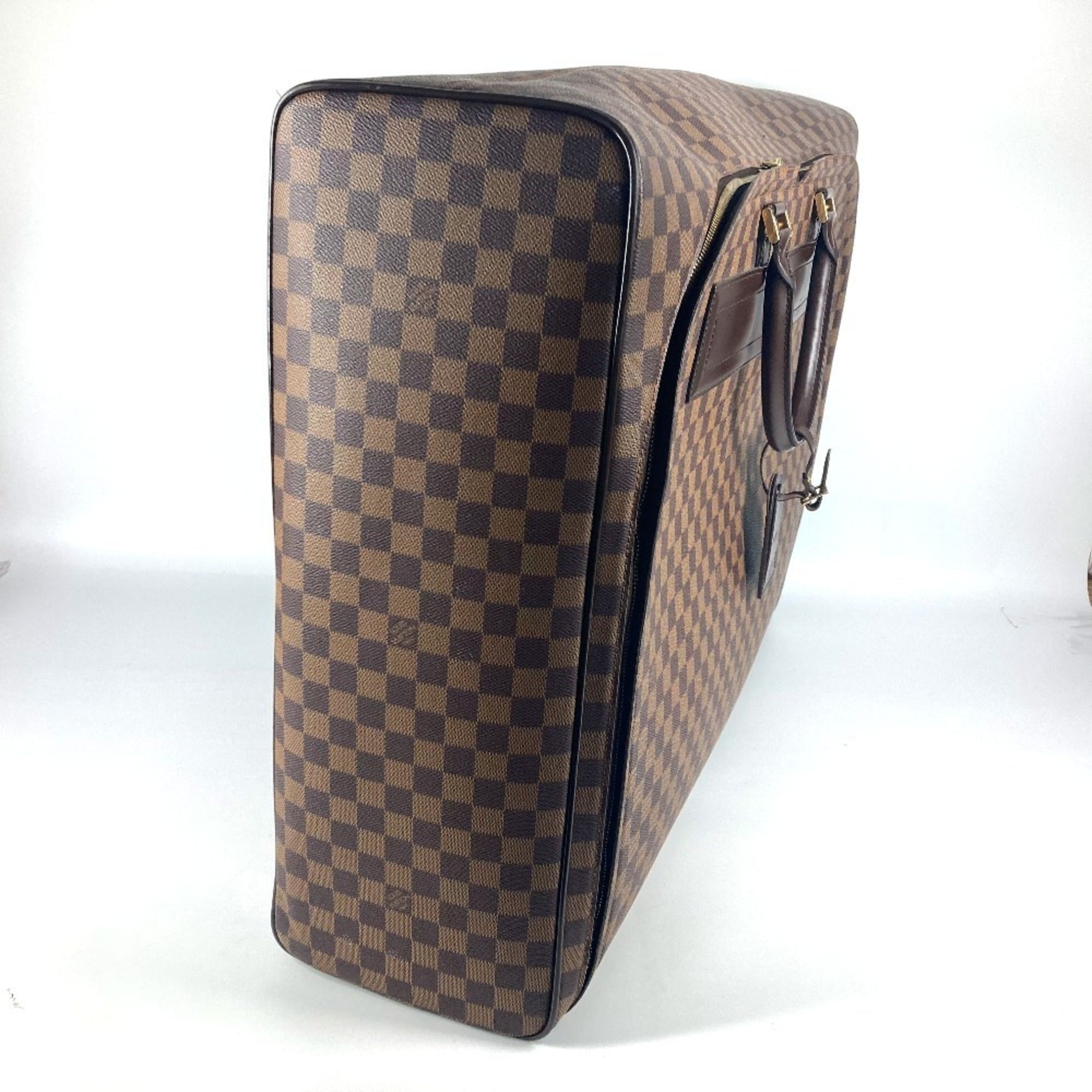 Louis Vuitton Brown Damier Canvas Ebene Damier Canvas Boston Bag (Pre-Owned)
