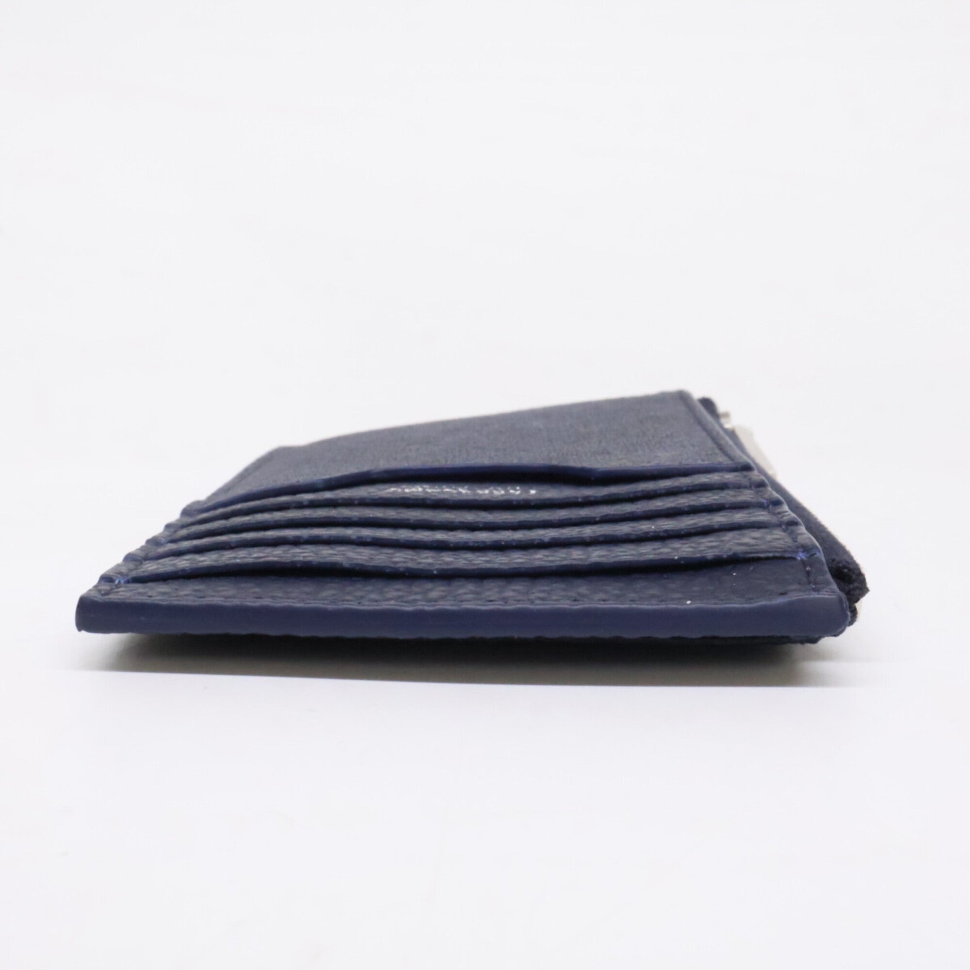 Salvatore Ferragamo Navy Leather Coin Purse/Coin Case (Pre-Owned)