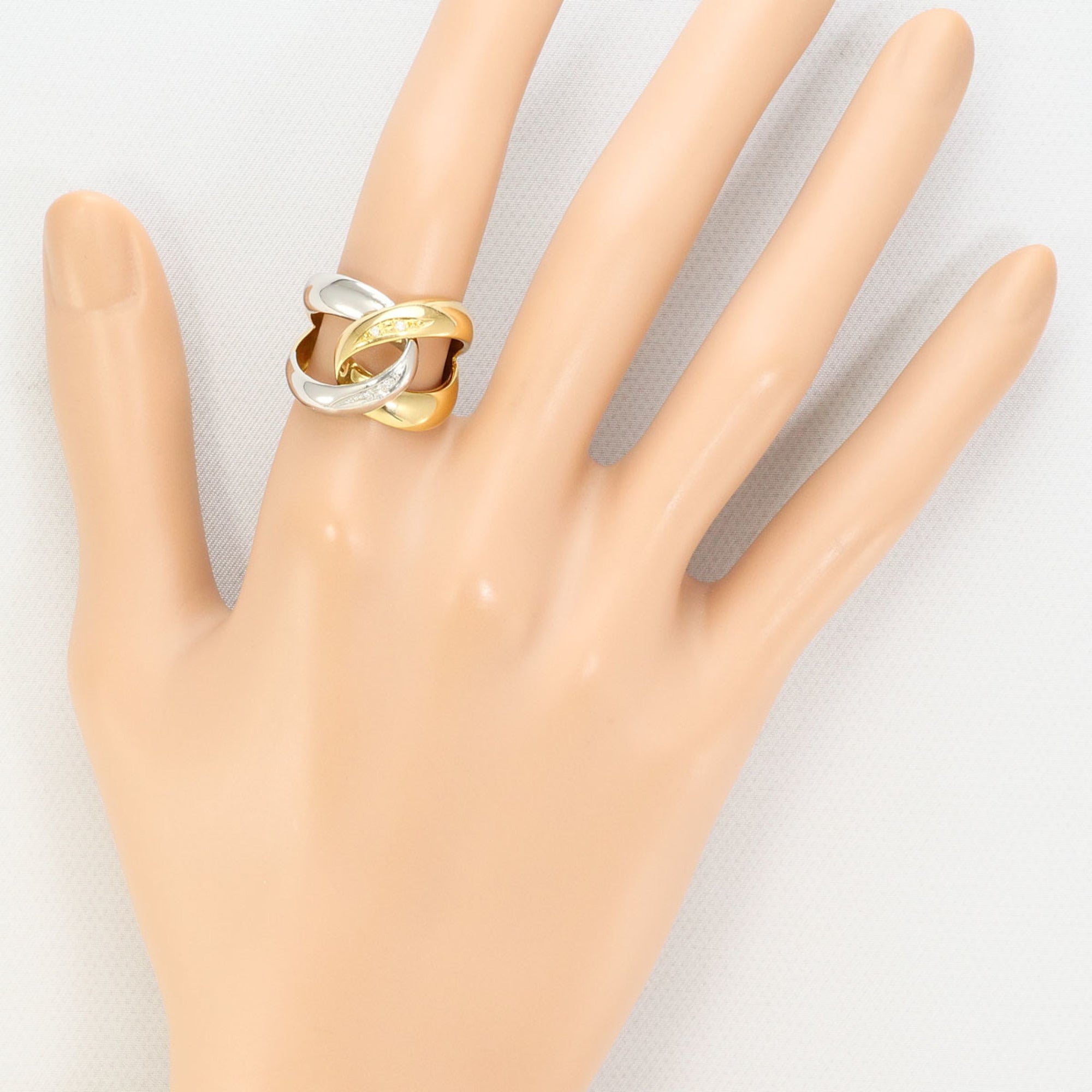 Unbranded Platinum Yellow Gold Yellow Gold (18K) Platinum 900 Band Ring (Pre-Owned)