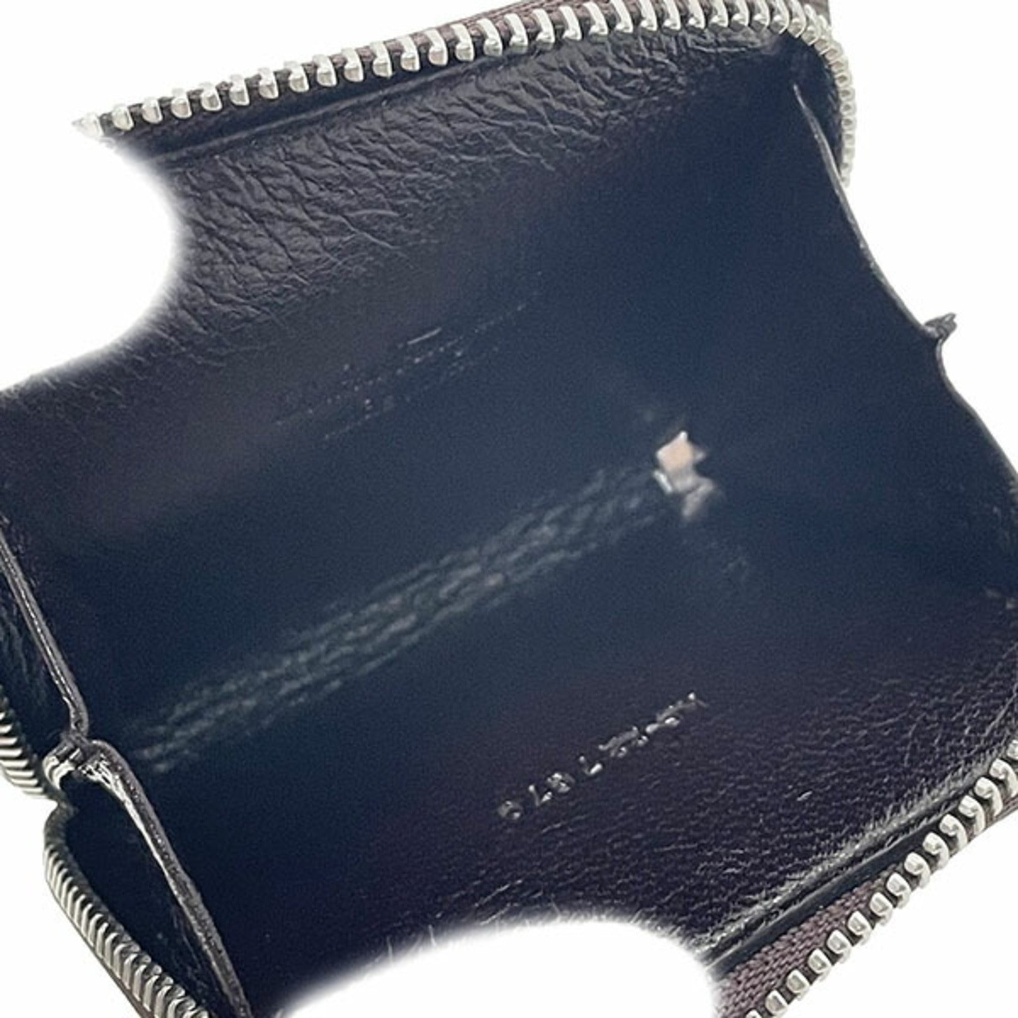 Salvatore Ferragamo Vara Dark Brown Leather Coin Purse/Coin Case (Pre-Owned)