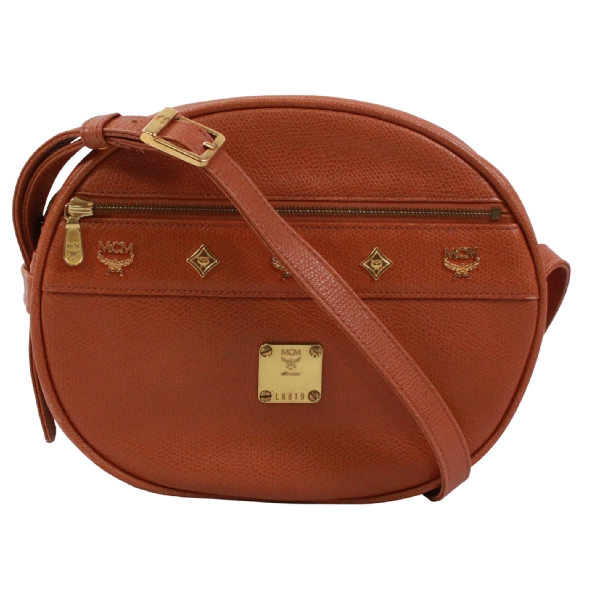 Mcm Brown Leather Shoulder Bag (Pre-Owned)