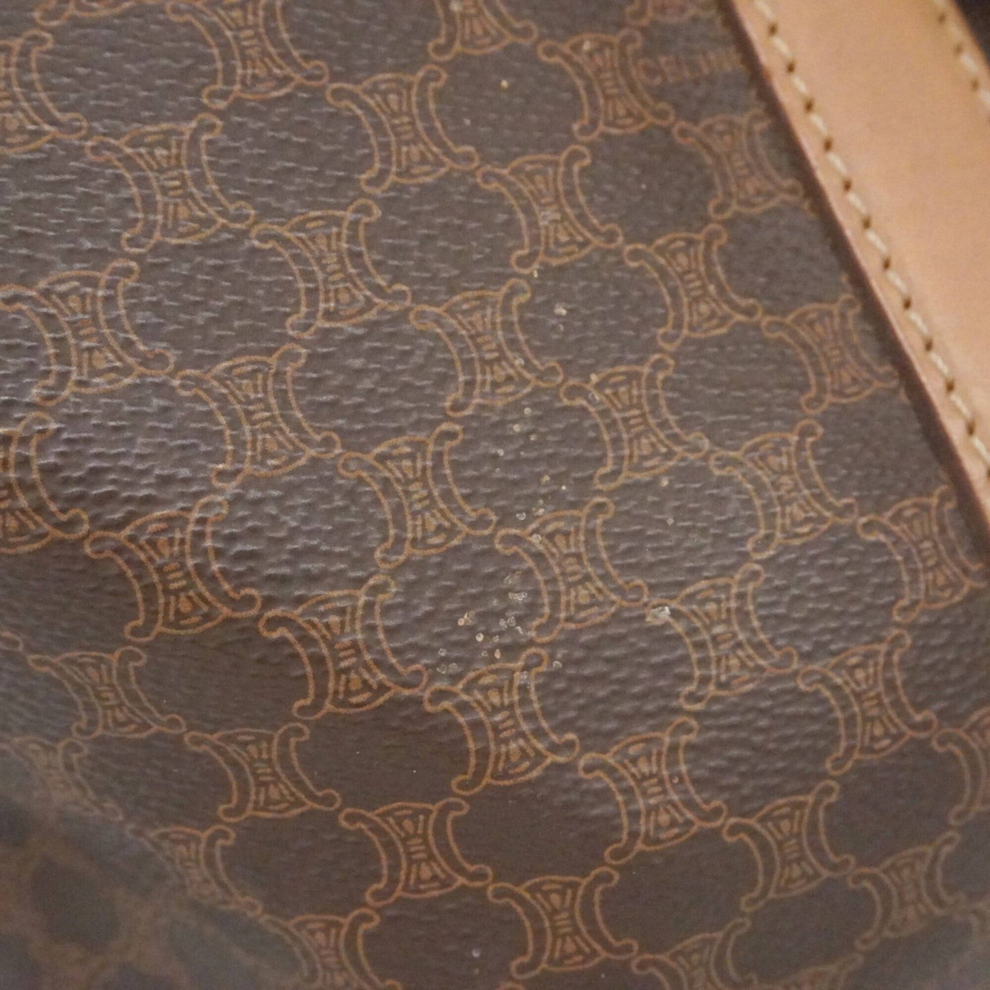 Celine Brown Pvc Boston Bag (Pre-Owned)