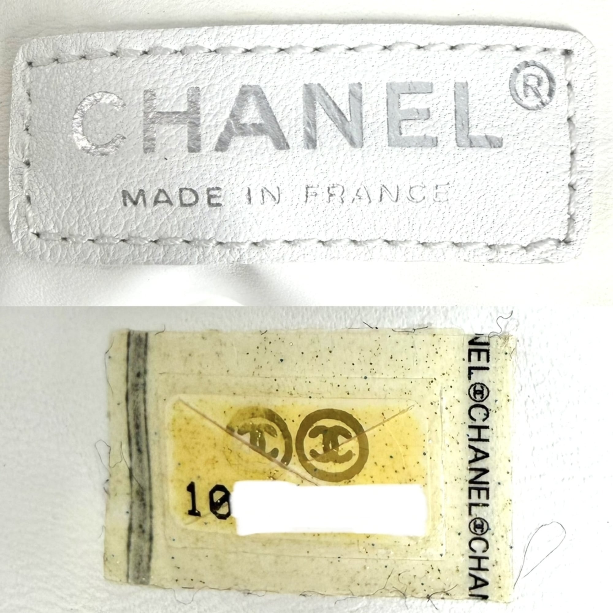 Chanel Navy Canvas Handbag Tote Bag (Pre-Owned)