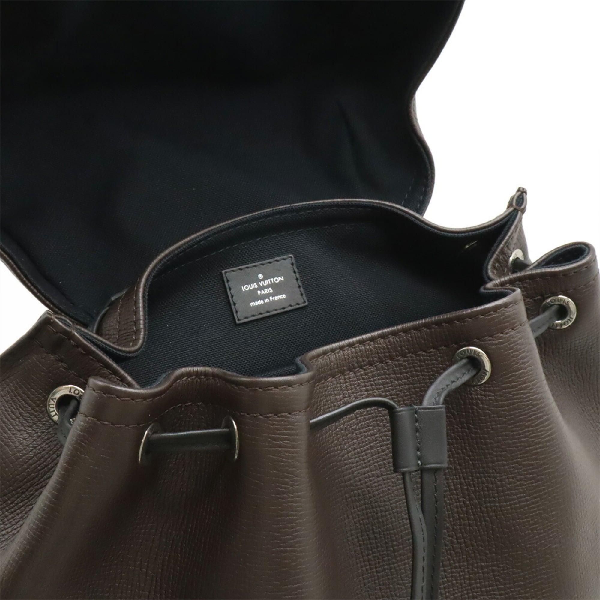 Louis Vuitton Marron Utah Leather Backpack (Pre-Owned)