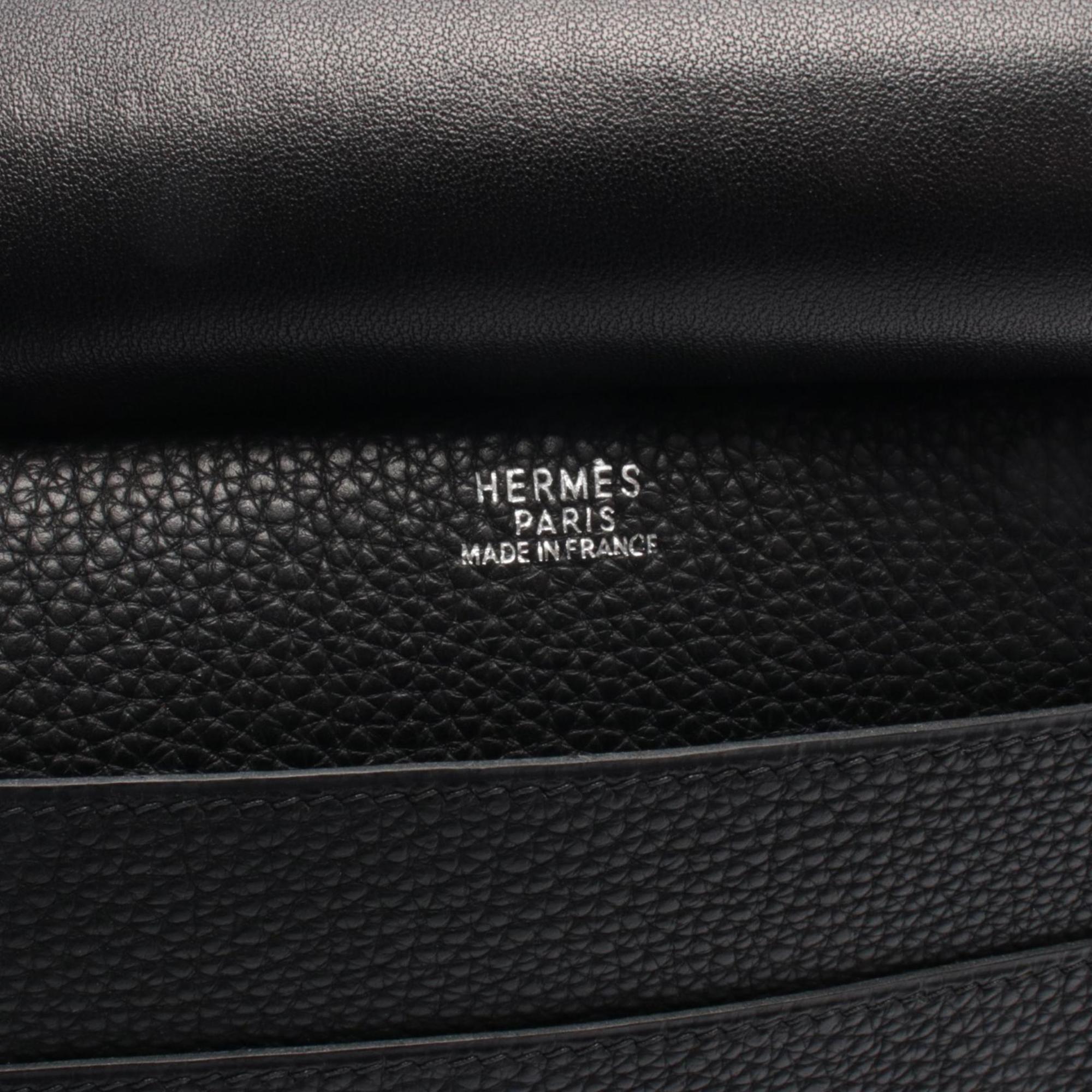 Hermes Black Togo Leather Shoulder Bag (Pre-Owned)