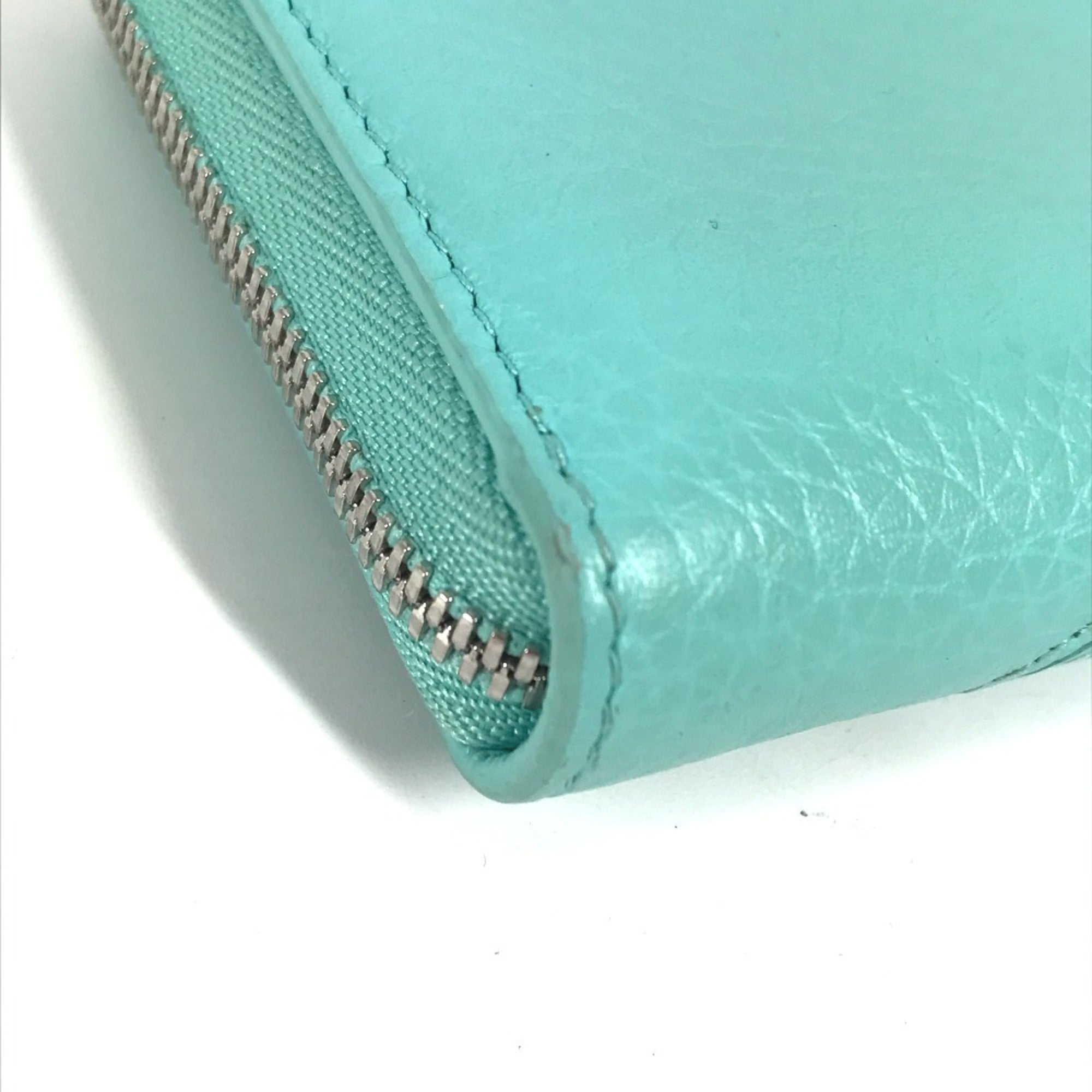 Tiffany Blue Leather Coin Purse/Coin Case (Pre-Owned)