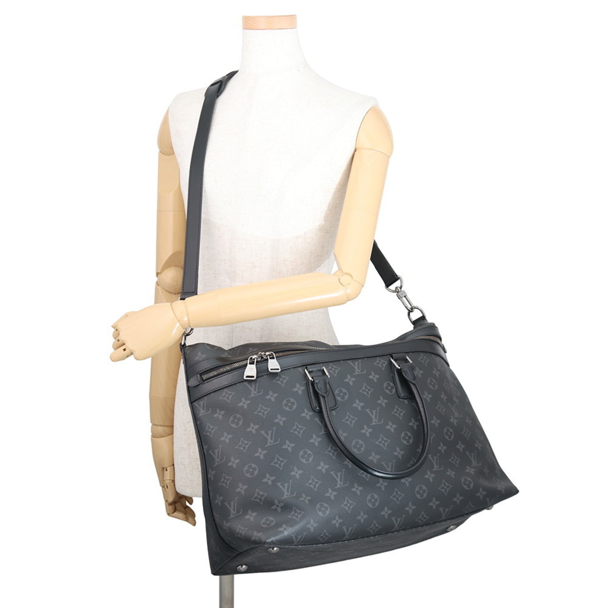 Louis Vuitton Monogram Eclipse Noir Monogram Eclipse Handbag Tote Bag (Pre-Owned)