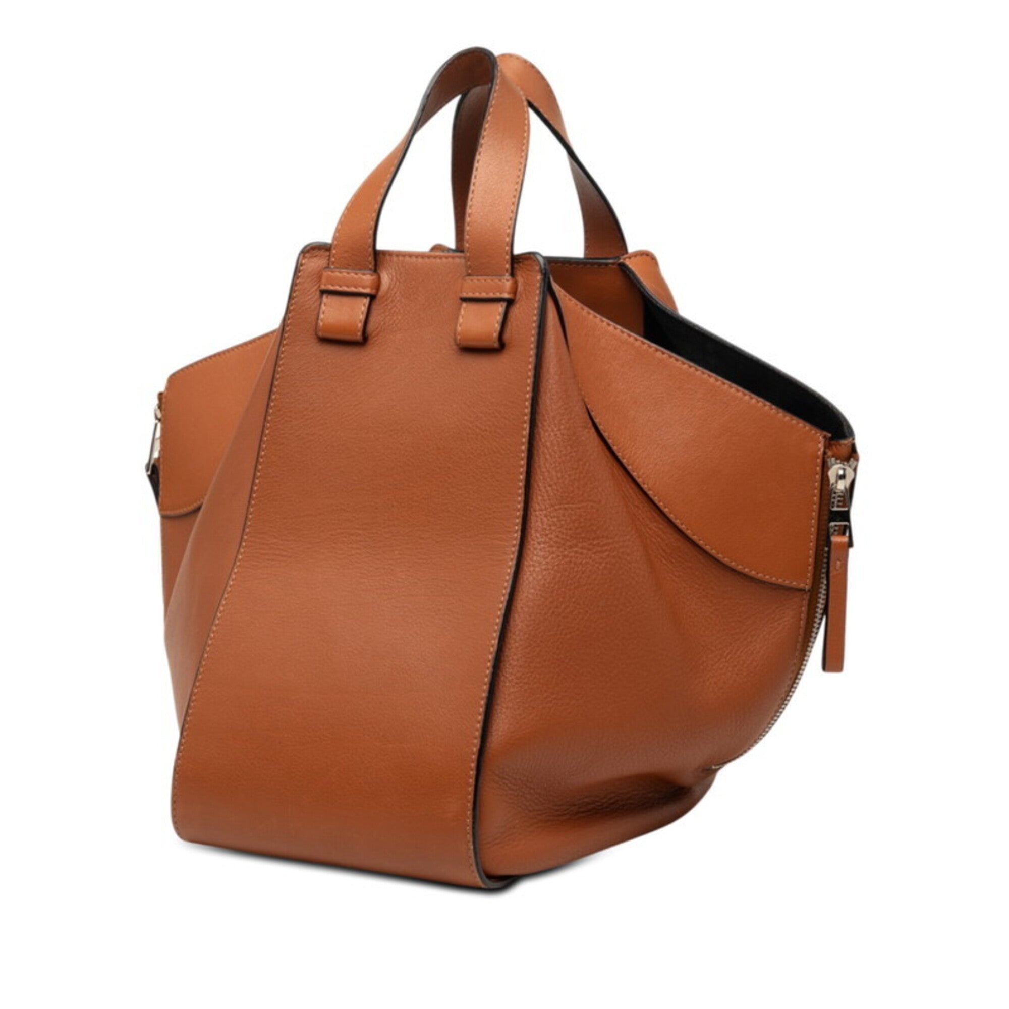 Loewe Brown Leather Handbag Shoulder Bag (Pre-Owned)