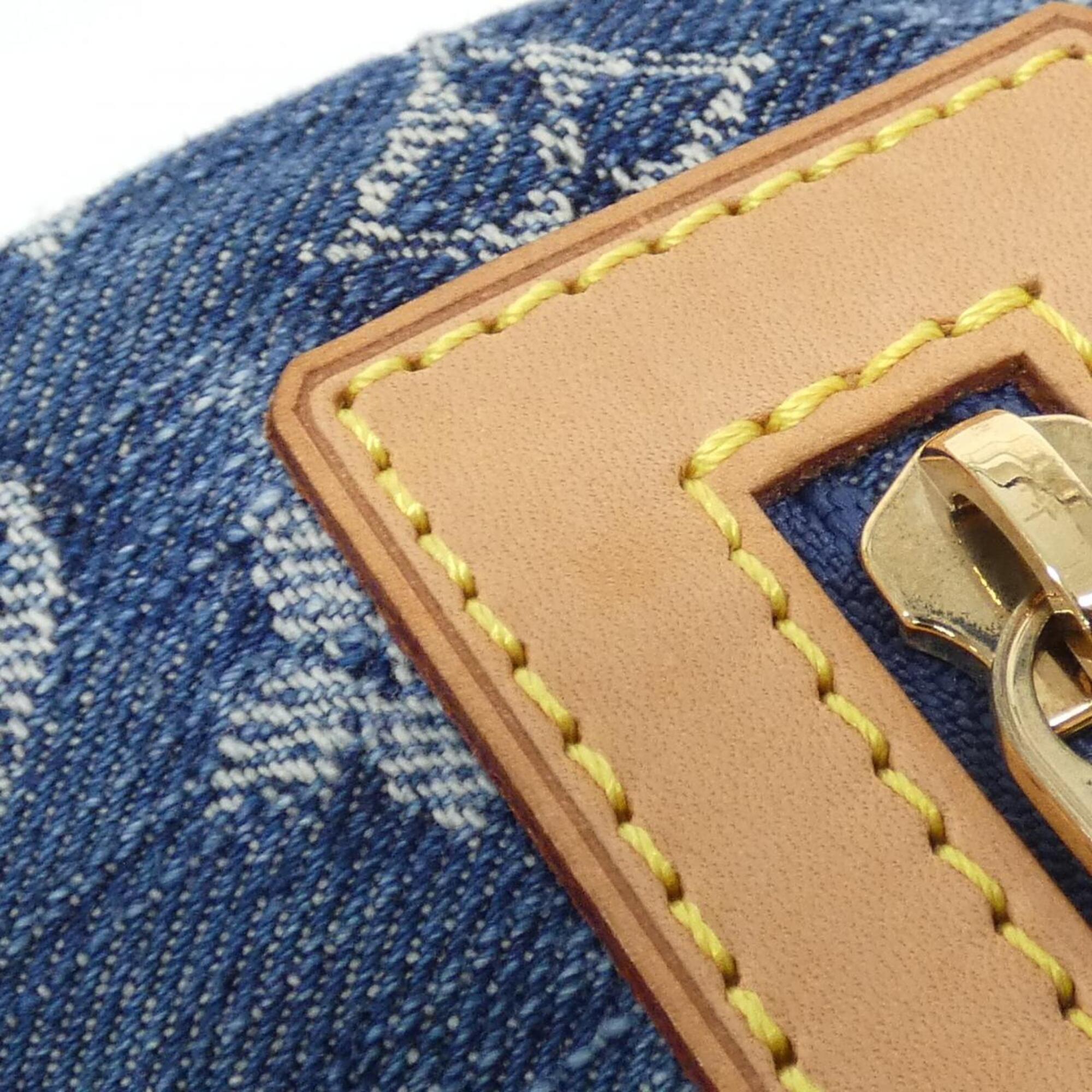 Louis Vuitton Blue Denim Canvas Shoulder Bag (Pre-Owned)