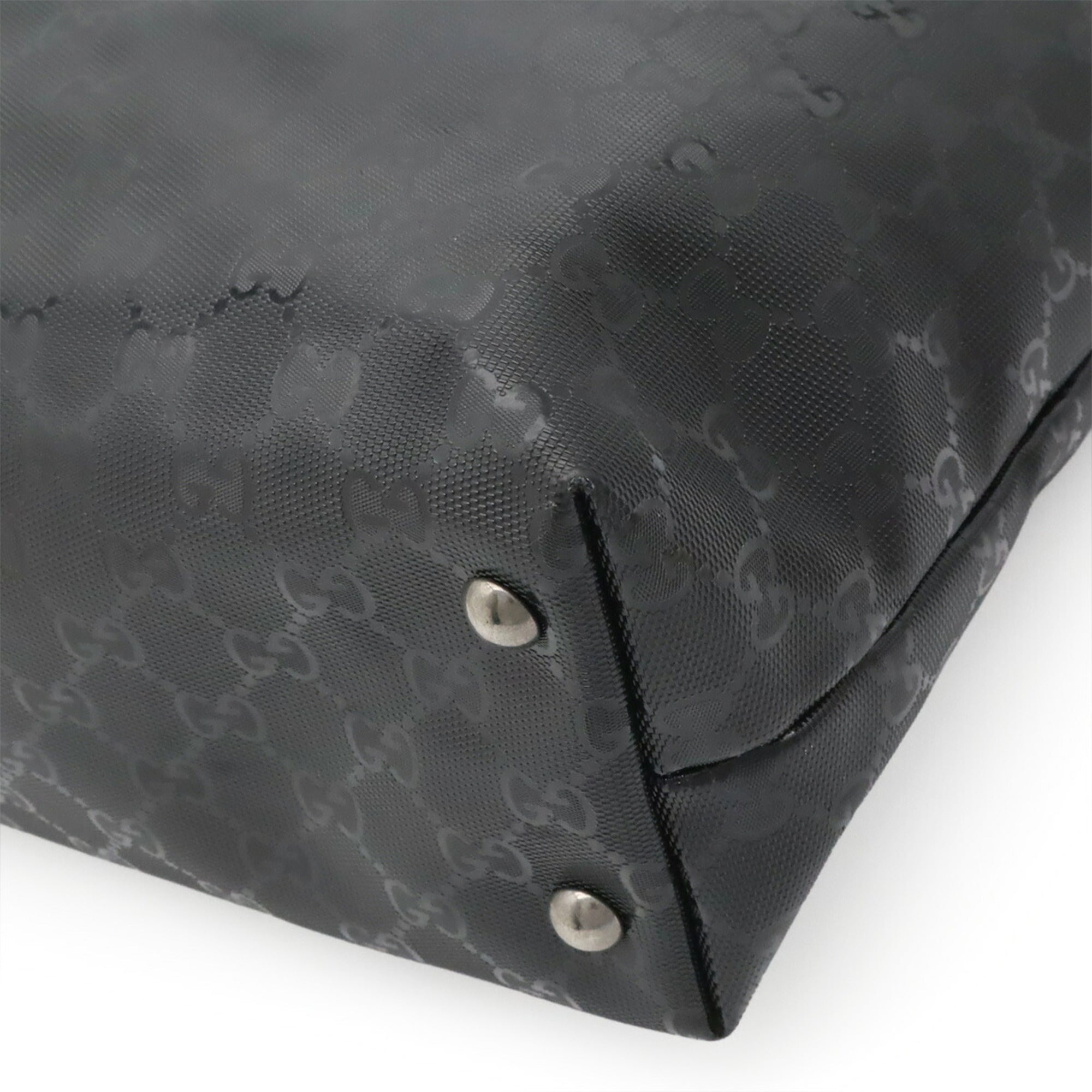 Gucci Black Gg Imprimé Shoulder Bag Tote Bag (Pre-Owned)