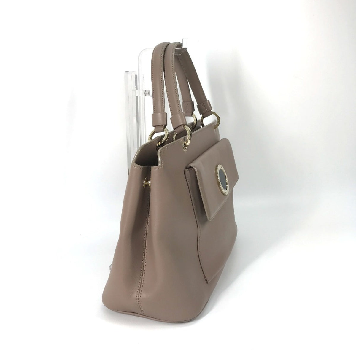 Bvlgari Pink Leather Shoulder Bag (Pre-Owned)