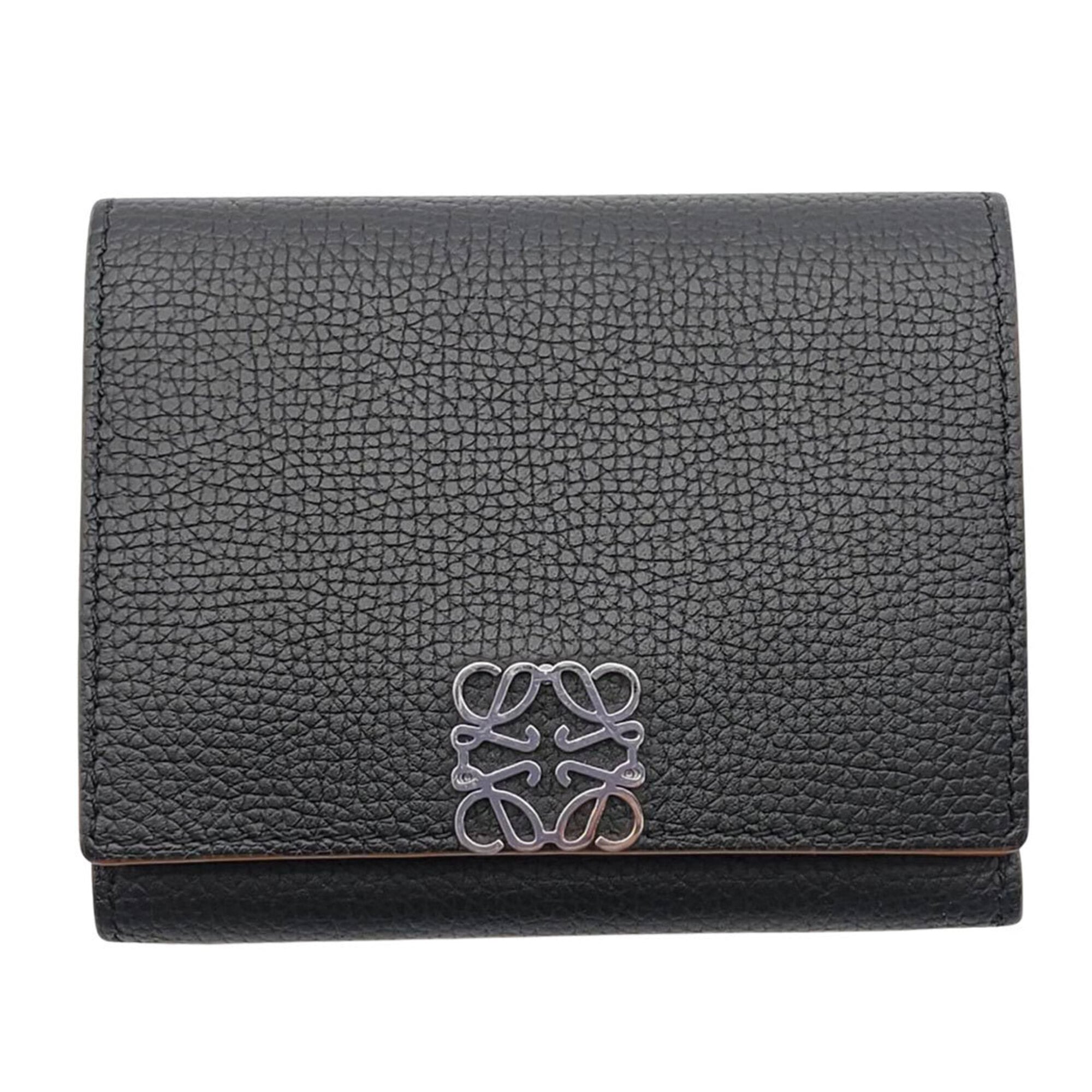 Loewe Black Leather Wallet (Tri-Fold) (Pre-Owned)