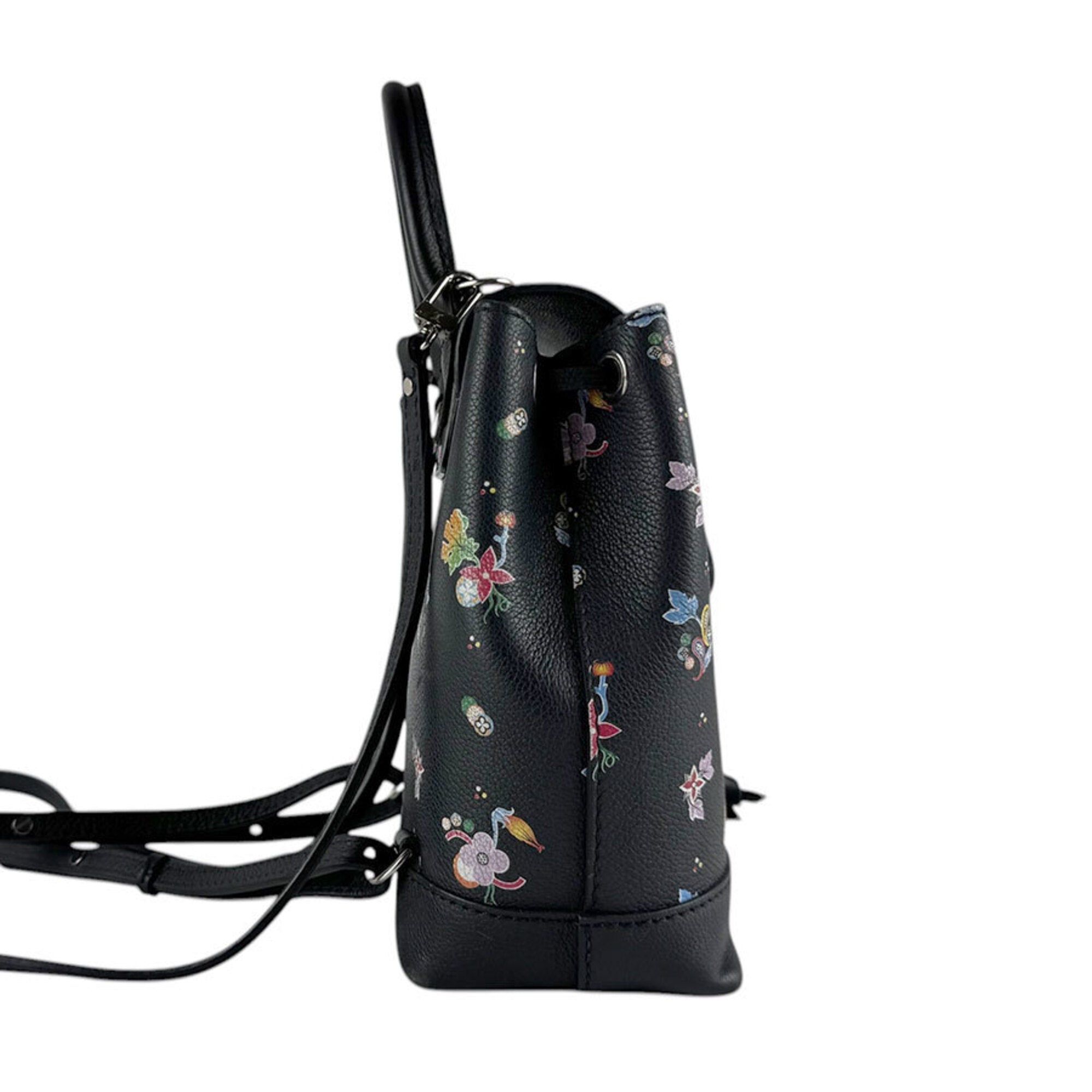 Louis Vuitton Black Multi-Color Leather Backpack (Pre-Owned)