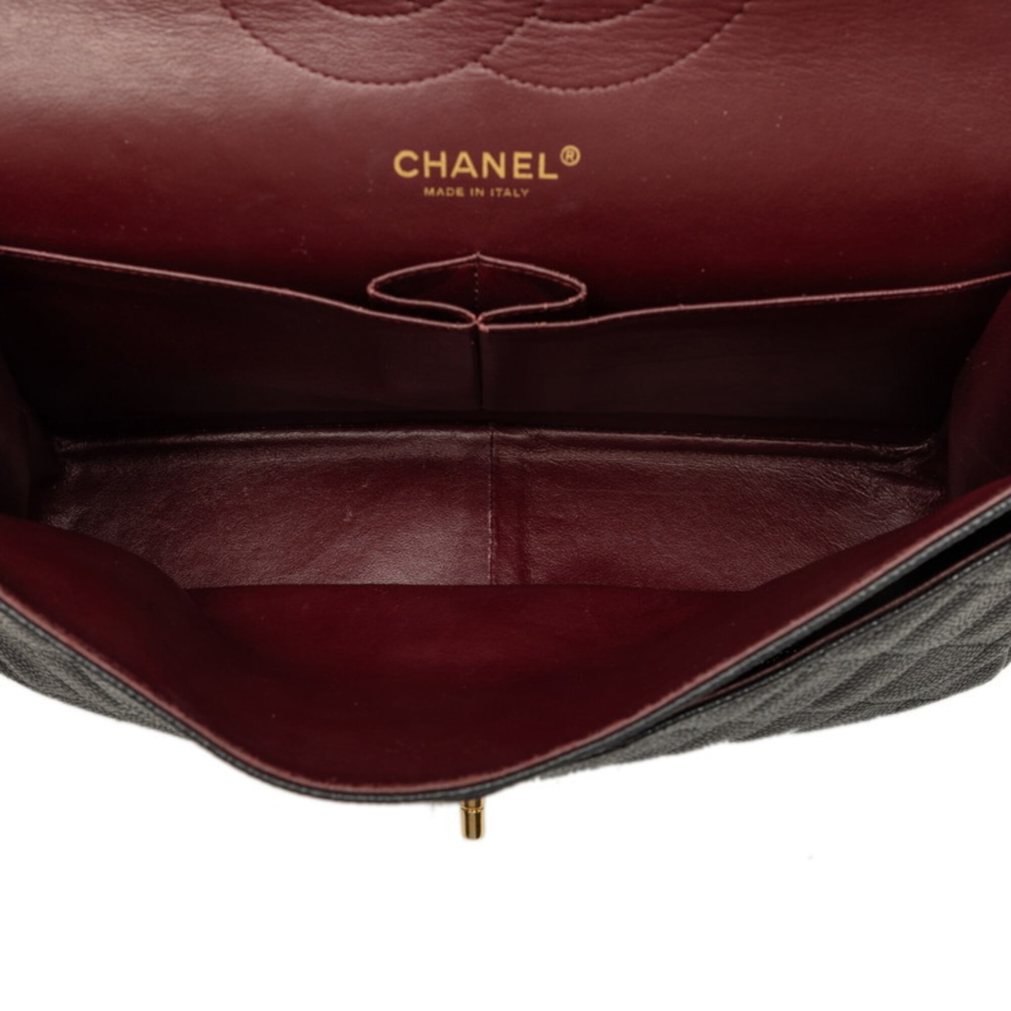 Chanel Black Grained Calfskin Shoulder Bag (Pre-Owned)