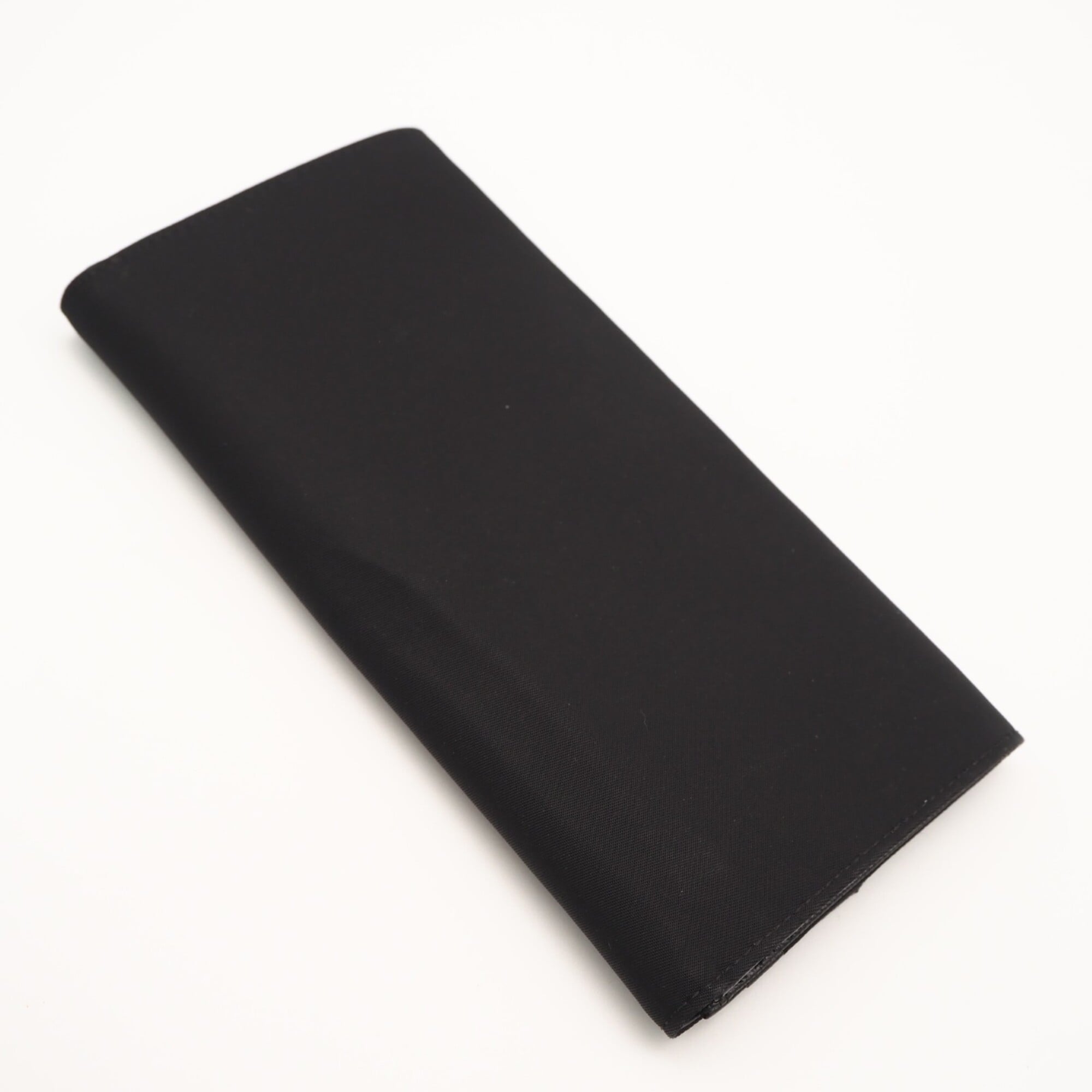 Prada Saffiano Black Nylon Saffiano Long Wallet (Bi-Fold) (Pre-Owned)