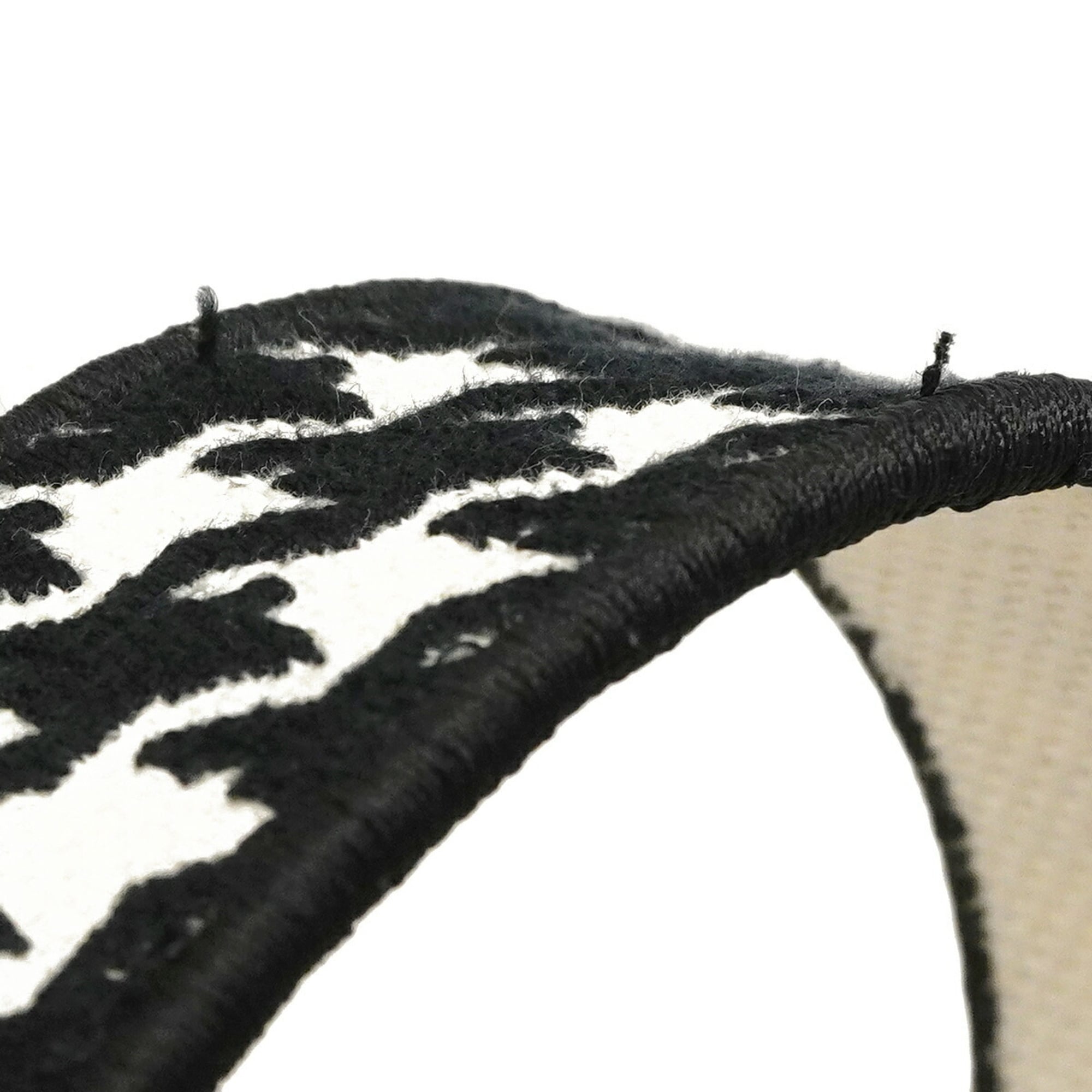 Christian Dior Black White Canvas Handbag (Pre-Owned)