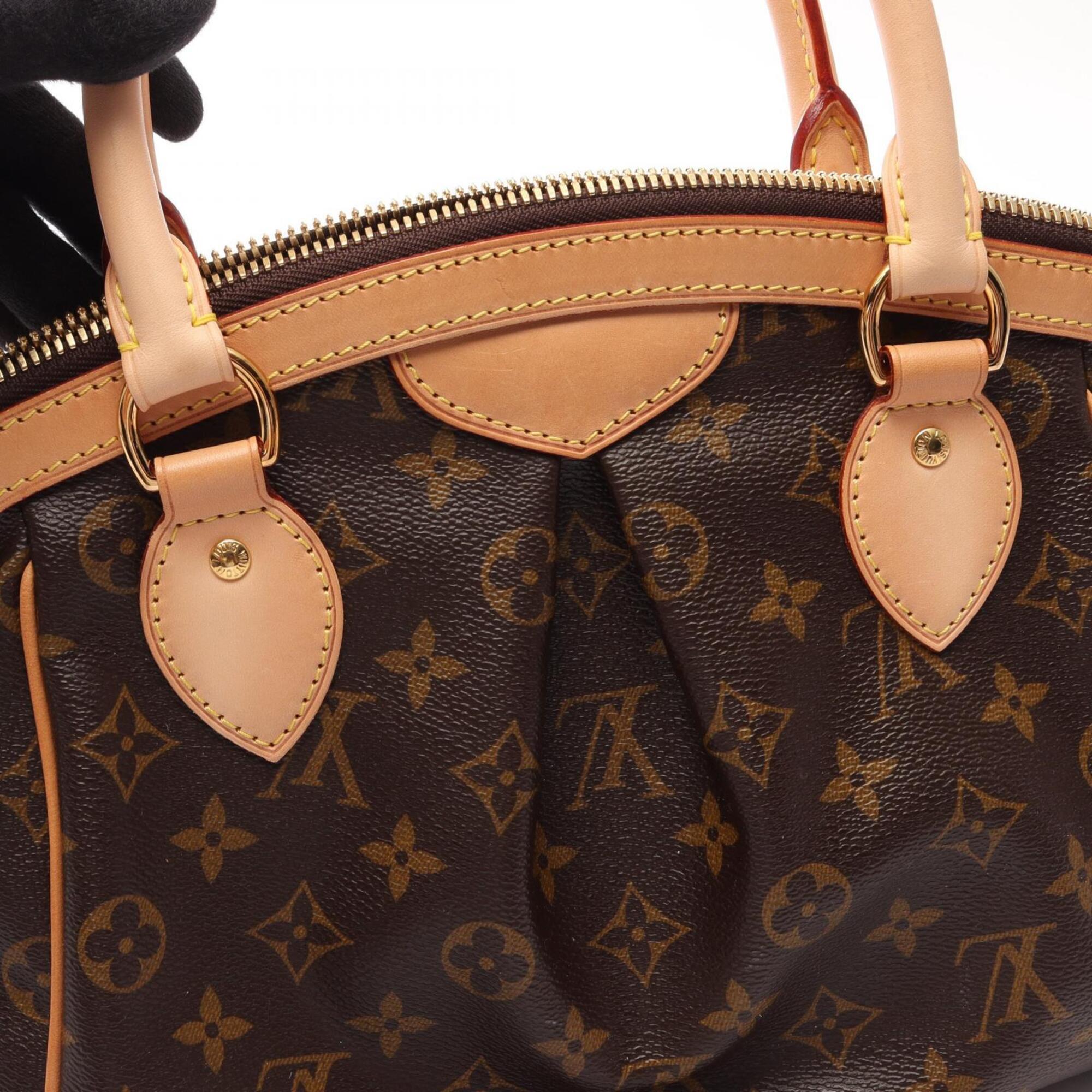 Louis Vuitton Brown Pvc Leather Handbag (Pre-Owned)