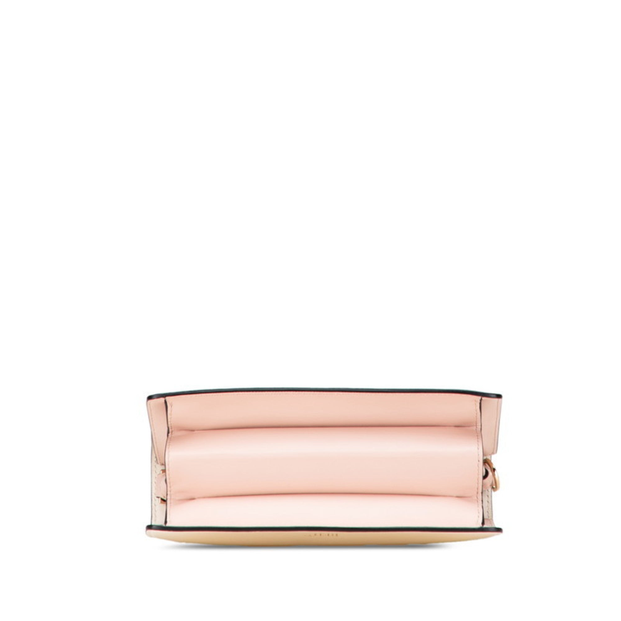 Valentino Pink White Leather Handbag Shoulder Bag (Pre-Owned)