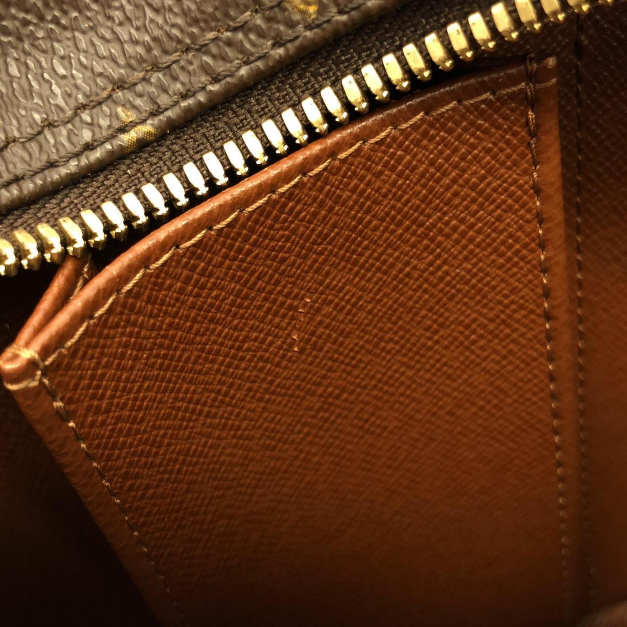 Louis Vuitton Monogram Marron Coated Canvas Shoulder Bag (Pre-Owned)