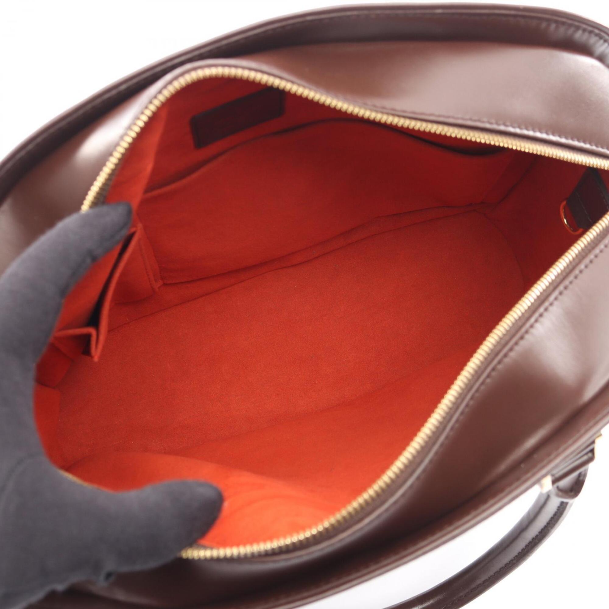 Louis Vuitton Brown Coated Canvas Leather Handbag (Pre-Owned)