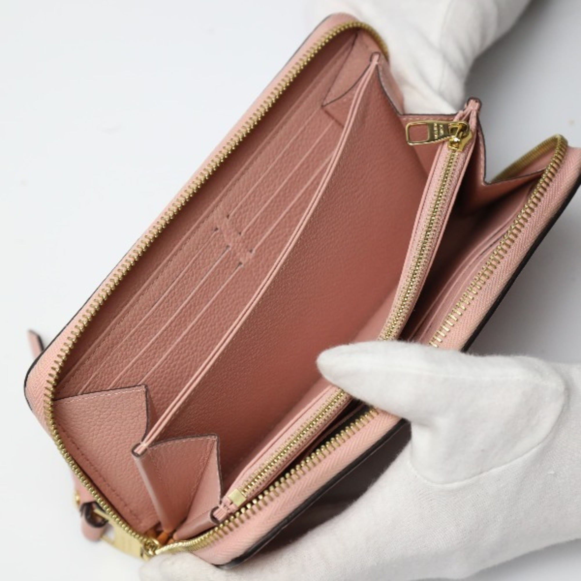 Louis Vuitton Monogram Empreinte Rose Poudre Monogram Empreinte Long Wallet (Bi-Fold) (Pre-Owned)