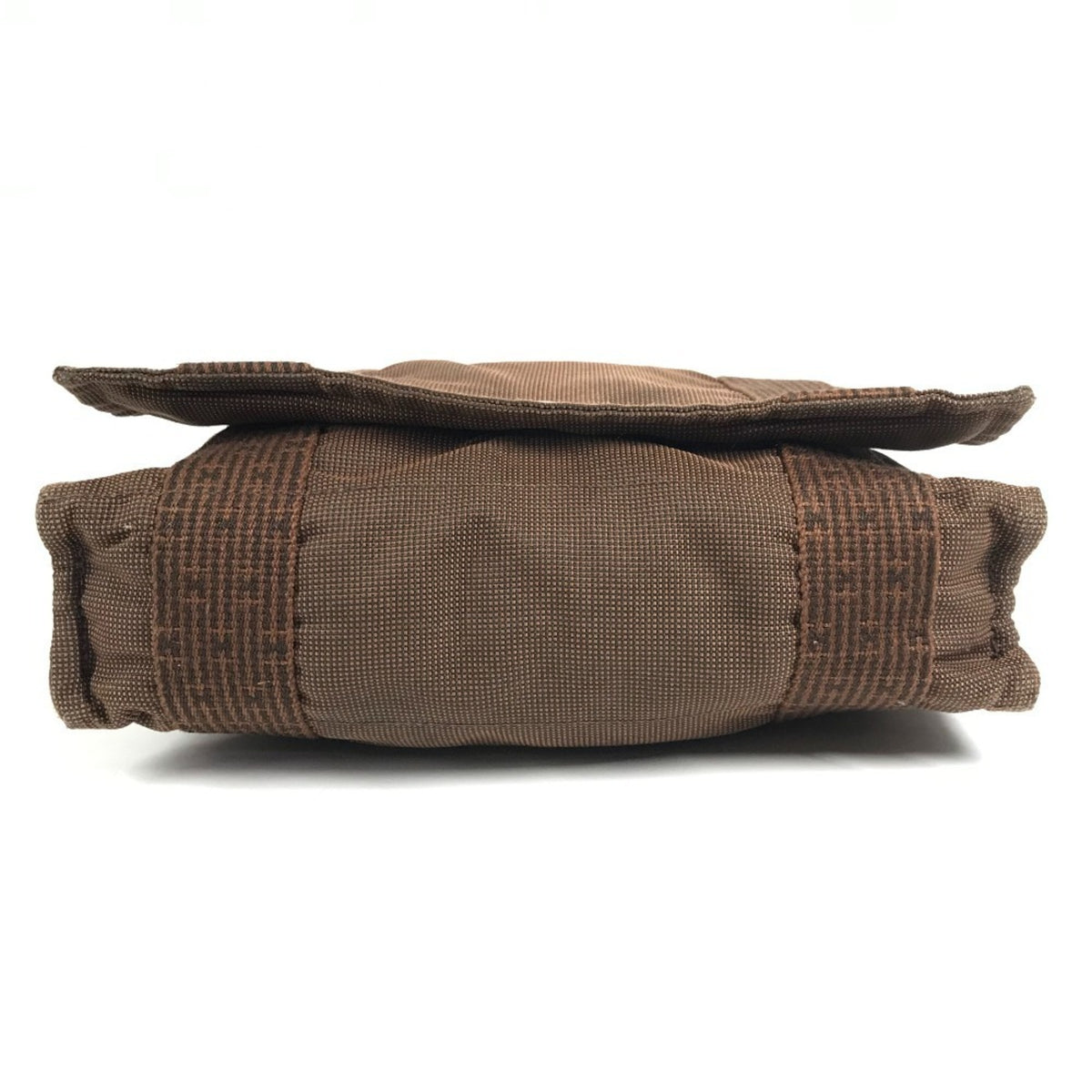 Hermes Brown Canvas Messenger Bag Shoulder Bag (Pre-Owned)
