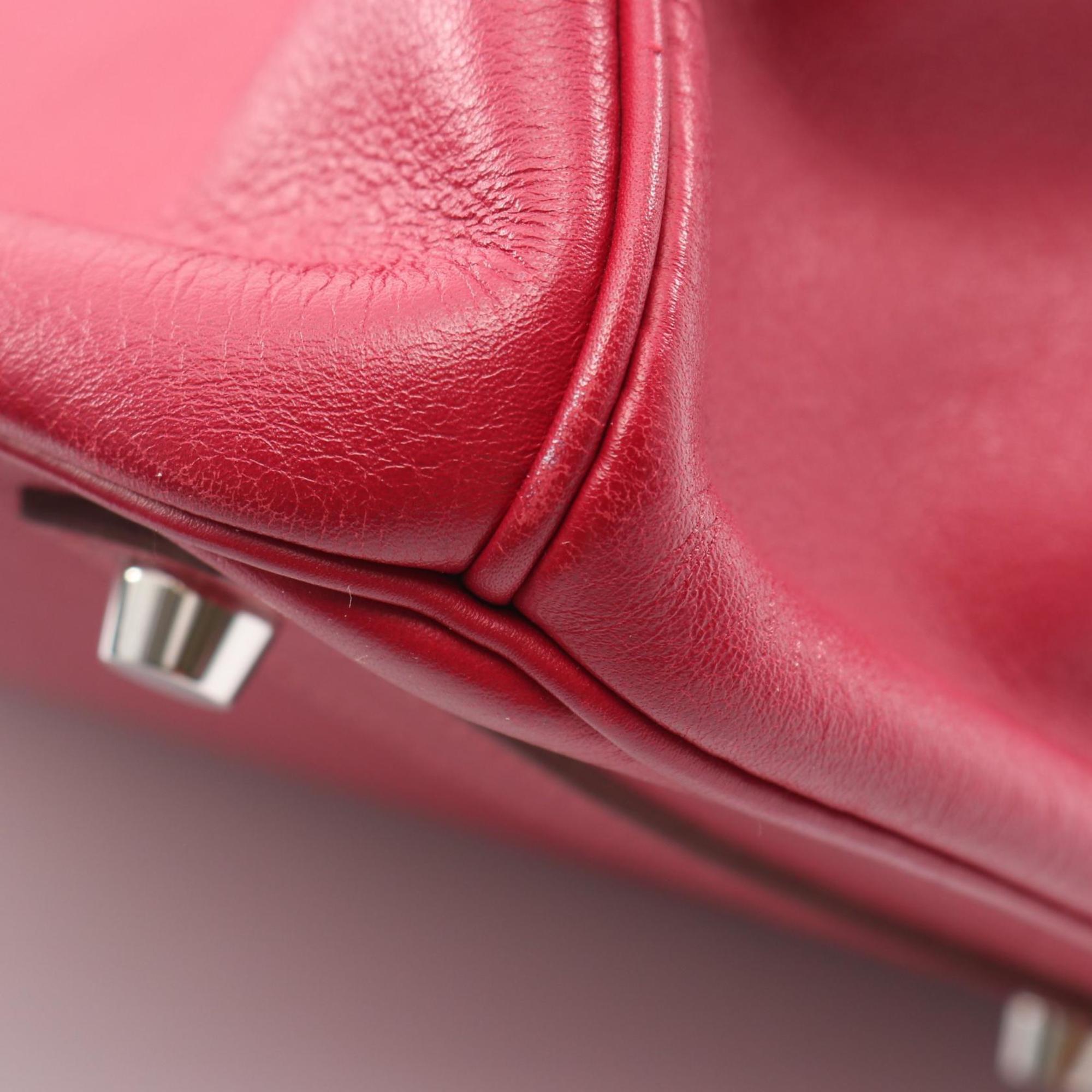 Hermes Pink Leather Handbag (Pre-Owned)