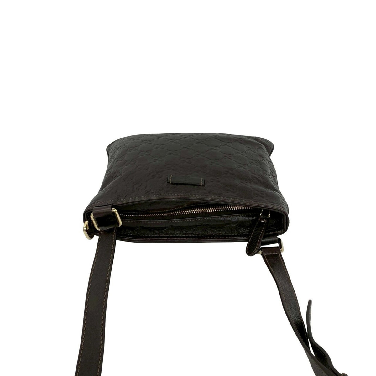 Gucci Brown Leather Pochette Shoulder Bag (Pre-Owned)