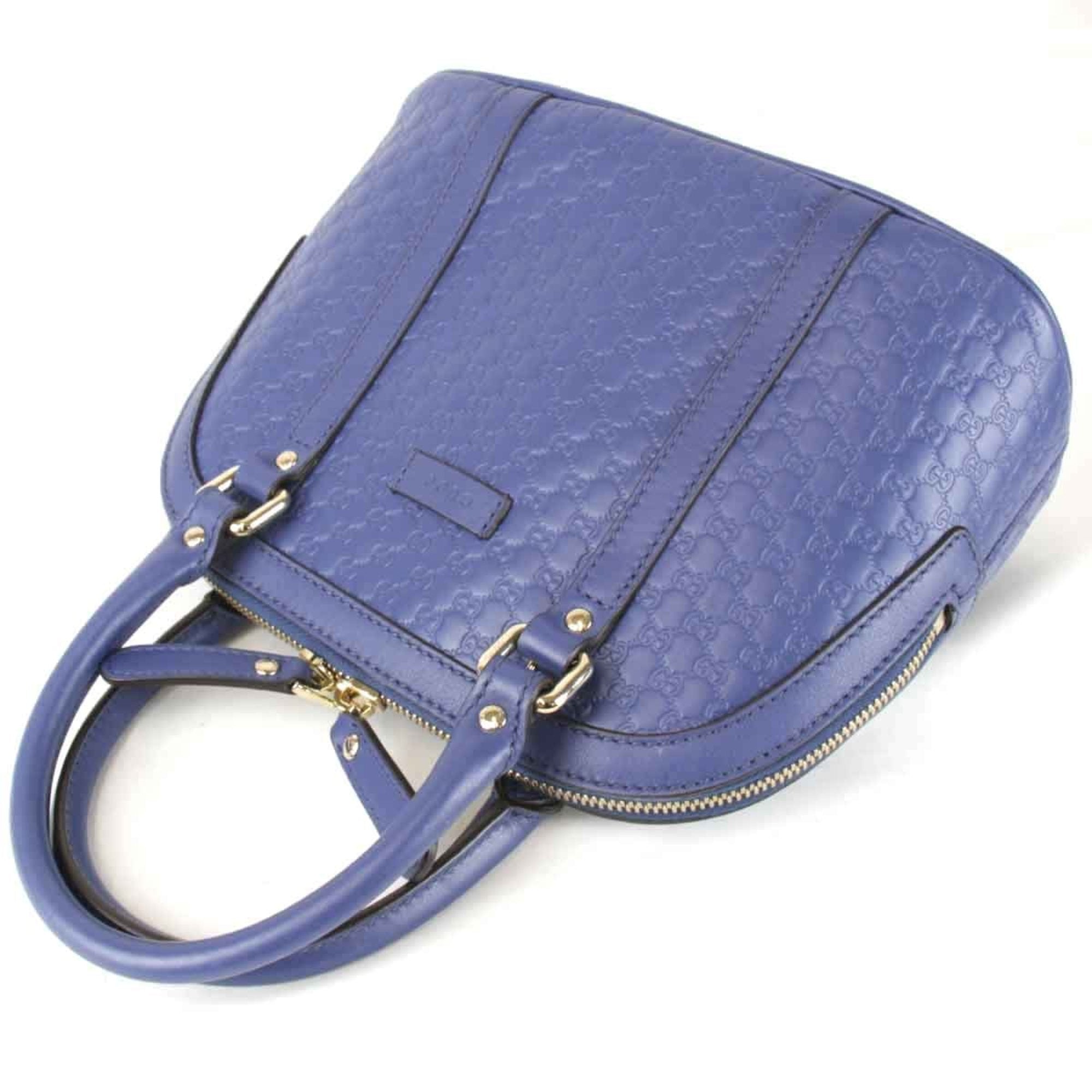 Gucci Blue Leather Handbag (Pre-Owned)